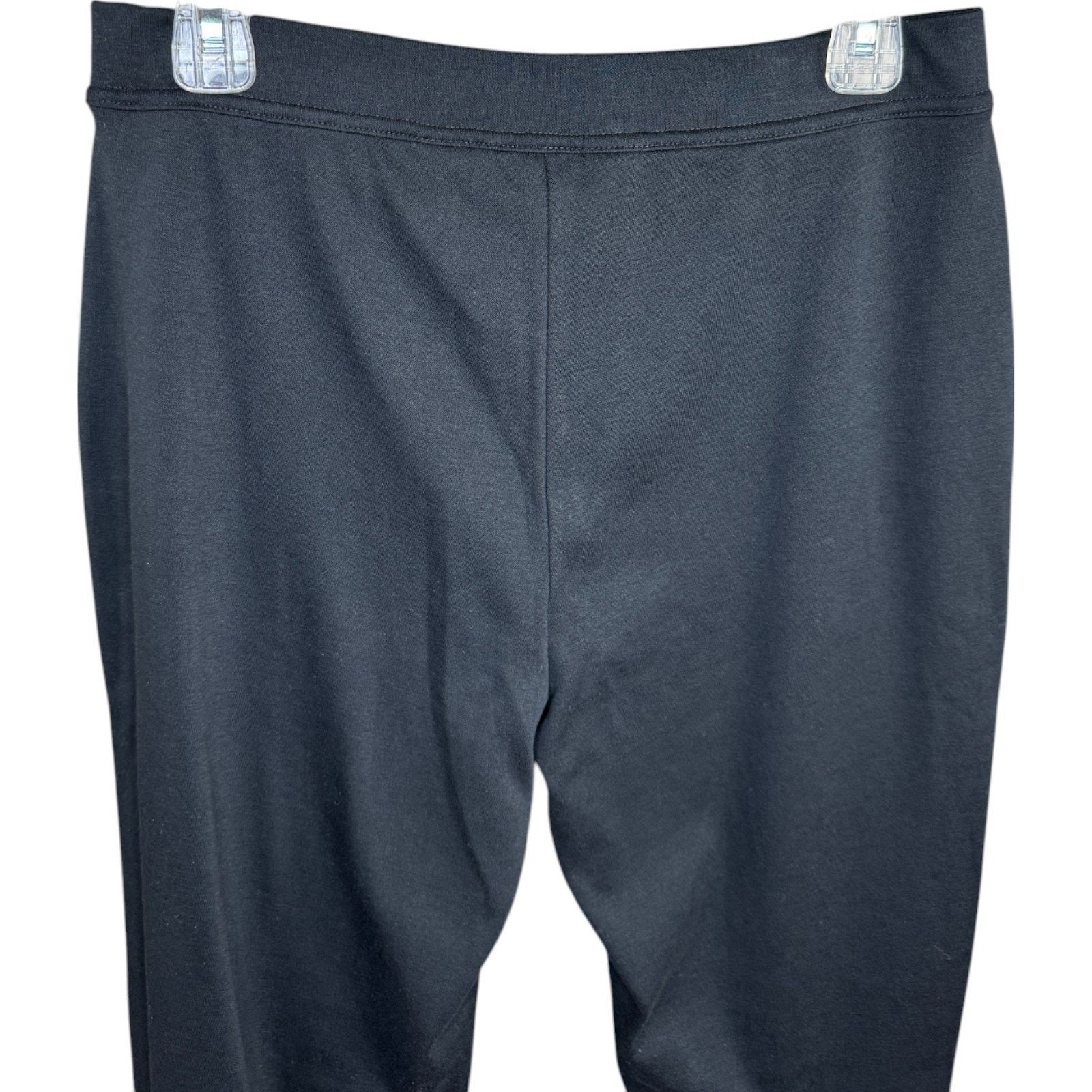 Other Hasting & Smith Slim Leg Pants PM Petite Black Cotton Blend Size 30" / US 8 / IT 44 - 3 Thumbnail