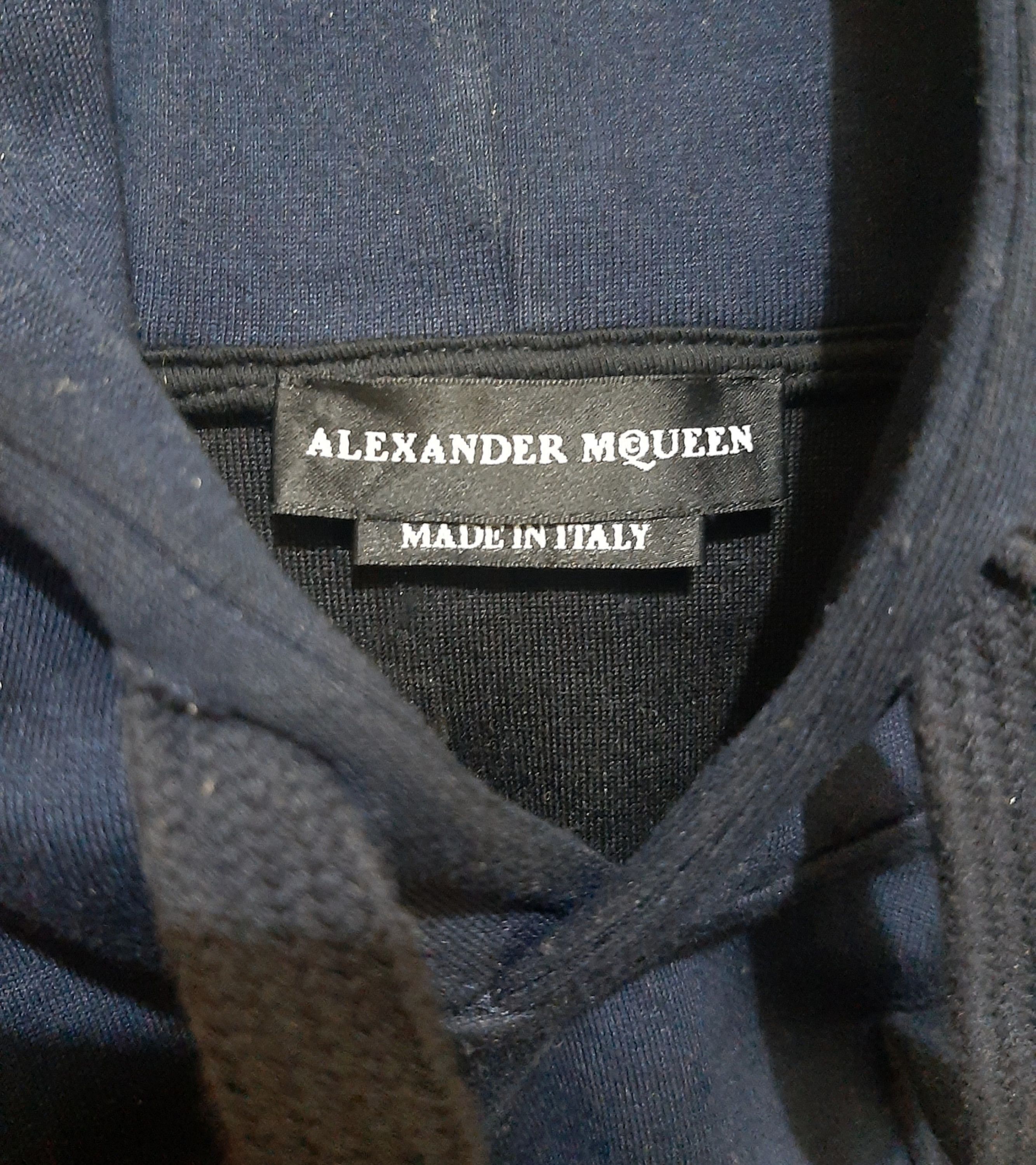 Alexander McQueen Alexander McQueen Navy Dancing Skeleton Crest Hoodie Size US M / EU 48-50 / 2 - 2 Thumbnail
