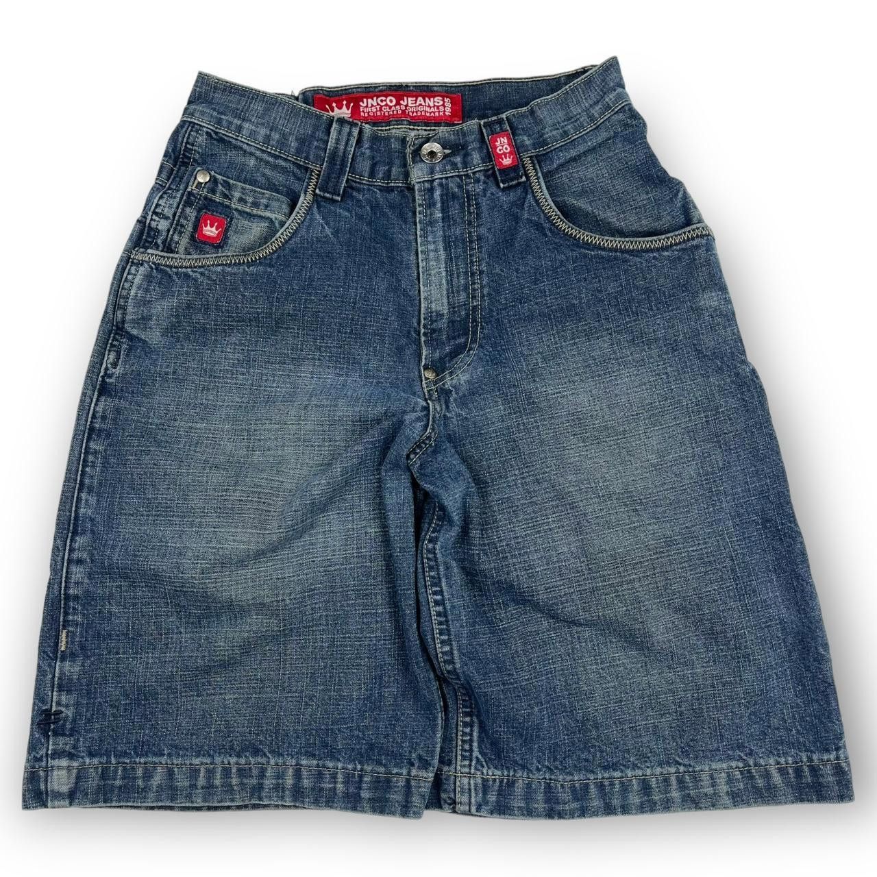 JNCO JNCO Men's Blue Shorts Size US 26 / EU 42 - 3 Thumbnail