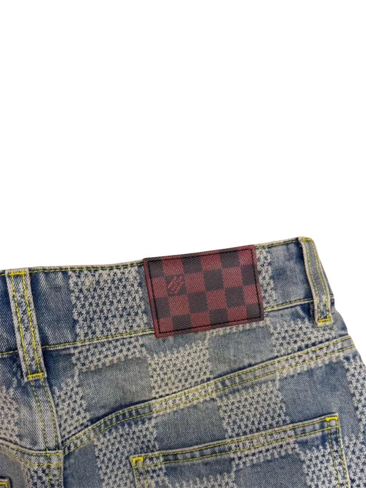 Louis Vuitton Louis Vuitton 36 Damier Flared Washed Denim Jenas Size US 36 / EU 52 - 4 Thumbnail