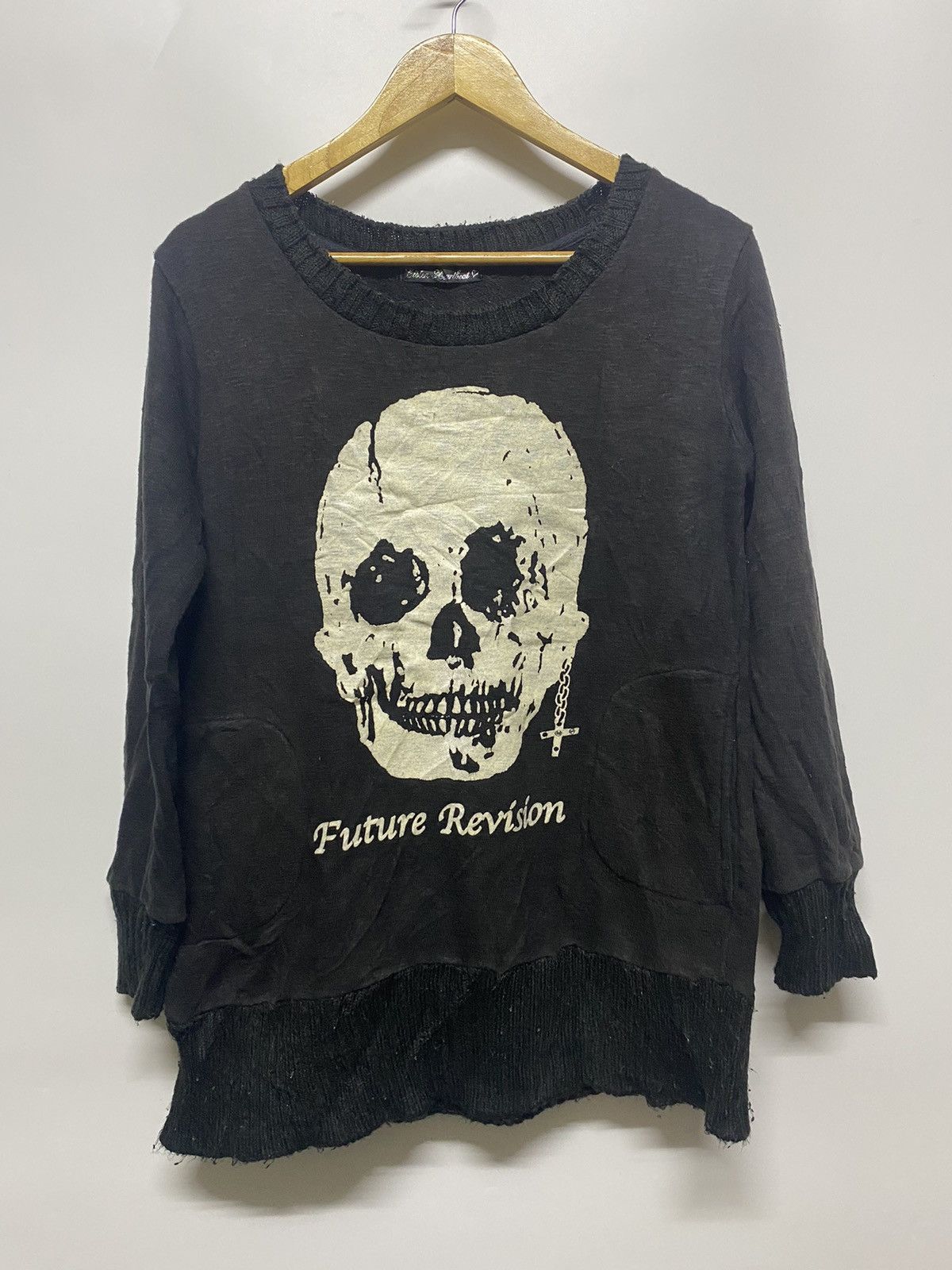 If Six Was Nine × Japanese Brand Listen Heartbeat Skull Punk Unbalanced Homosexualit Knitwear Size M / US 6-8 / IT 42-44 - 1 Thumbnail