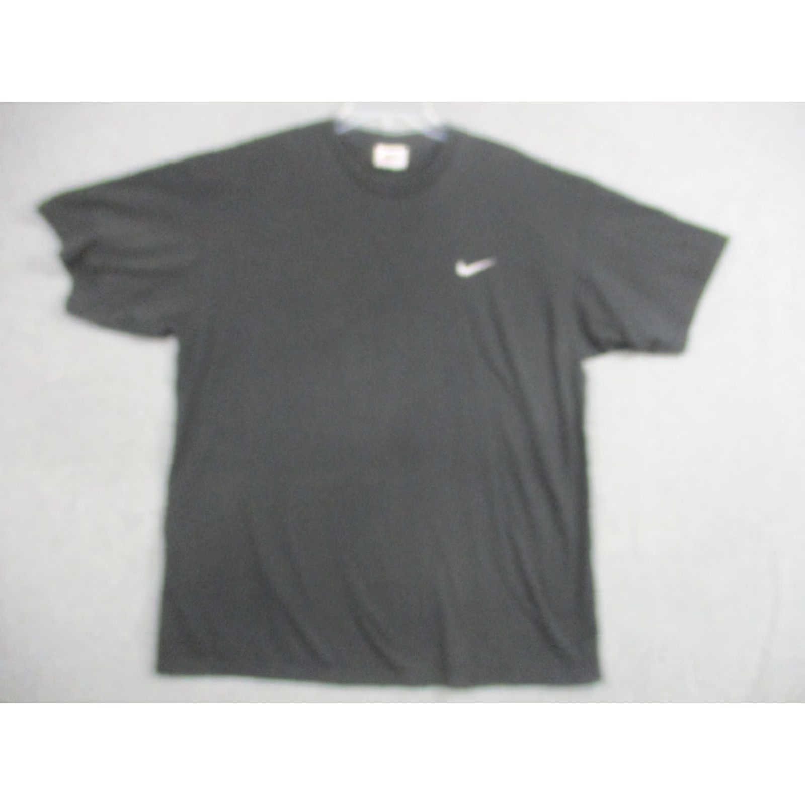 Nike VINTAGE Nike Shirt Mens XL Black Swoosh Cotton Made USA 90s Tee T-Shirt Size US XL / EU 56 / 4 - 2 Thumbnail