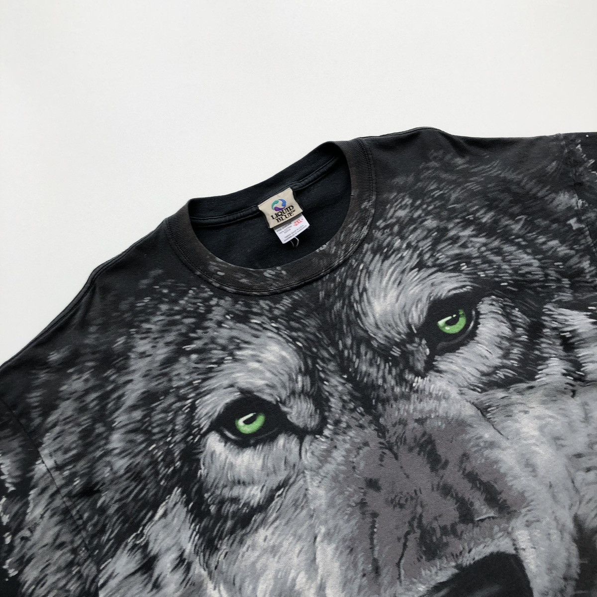 Liquid Blue Liquid Blue 1995 Wolf All Over Print Vintage 90’s T-Shirt Size US XXL / EU 58 / 5 - 3 Thumbnail