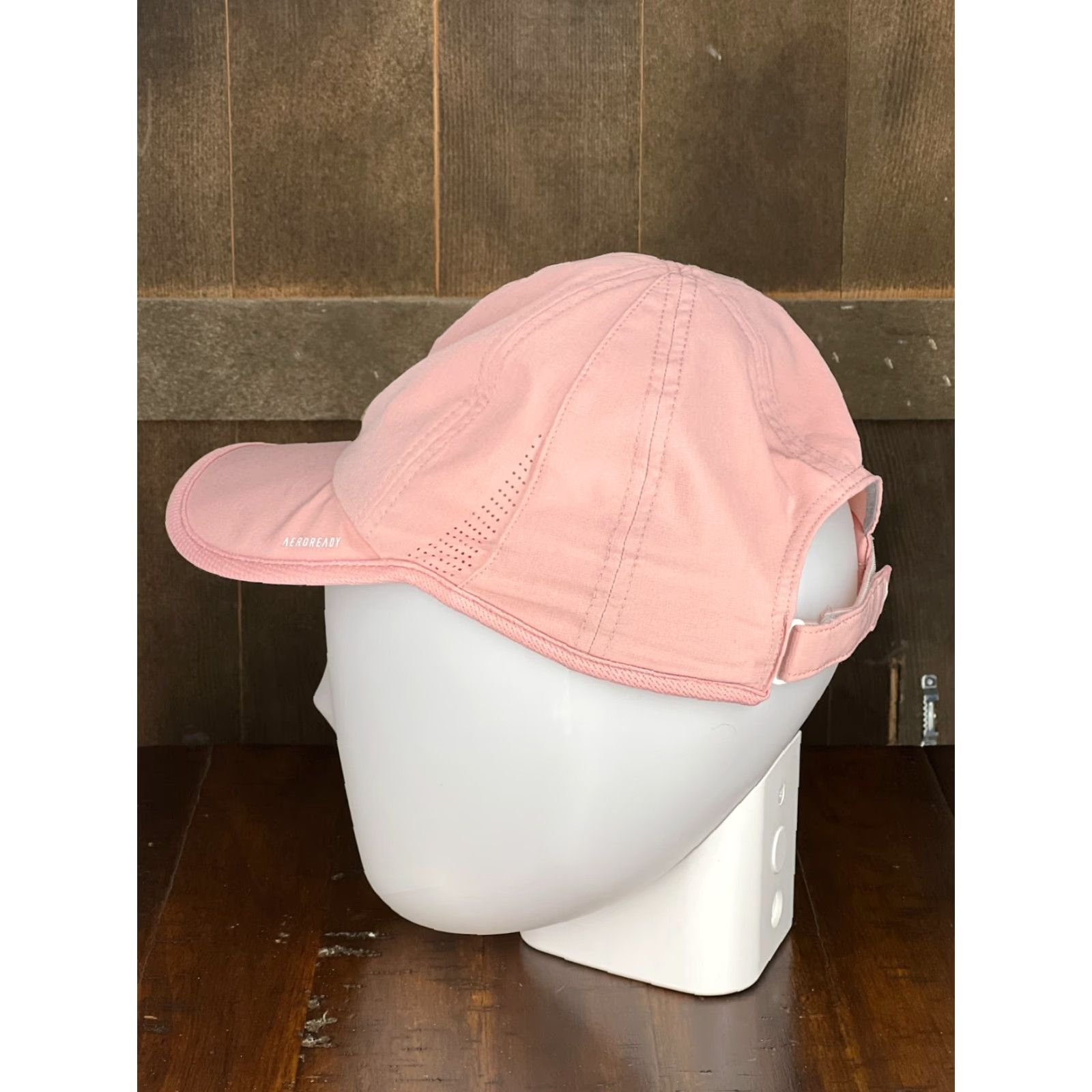 Adidas adidas Hat Cap Strap Back Womens Pink Gold Golf Golfer Aeroready Polyester A | Hat Cap Womens One Size Pink Adidas Logo Adjust... Size ONE SIZE - 3 Thumbnail