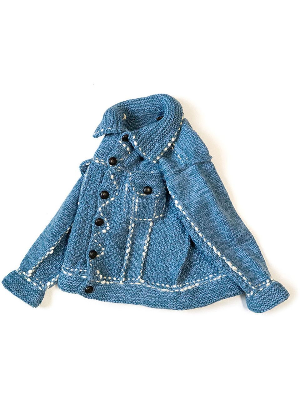 Kapital [OS] Wool Hand Knit Cowichan G Jean in Navy Size US L / EU 52-54 / 3 - 9 Thumbnail