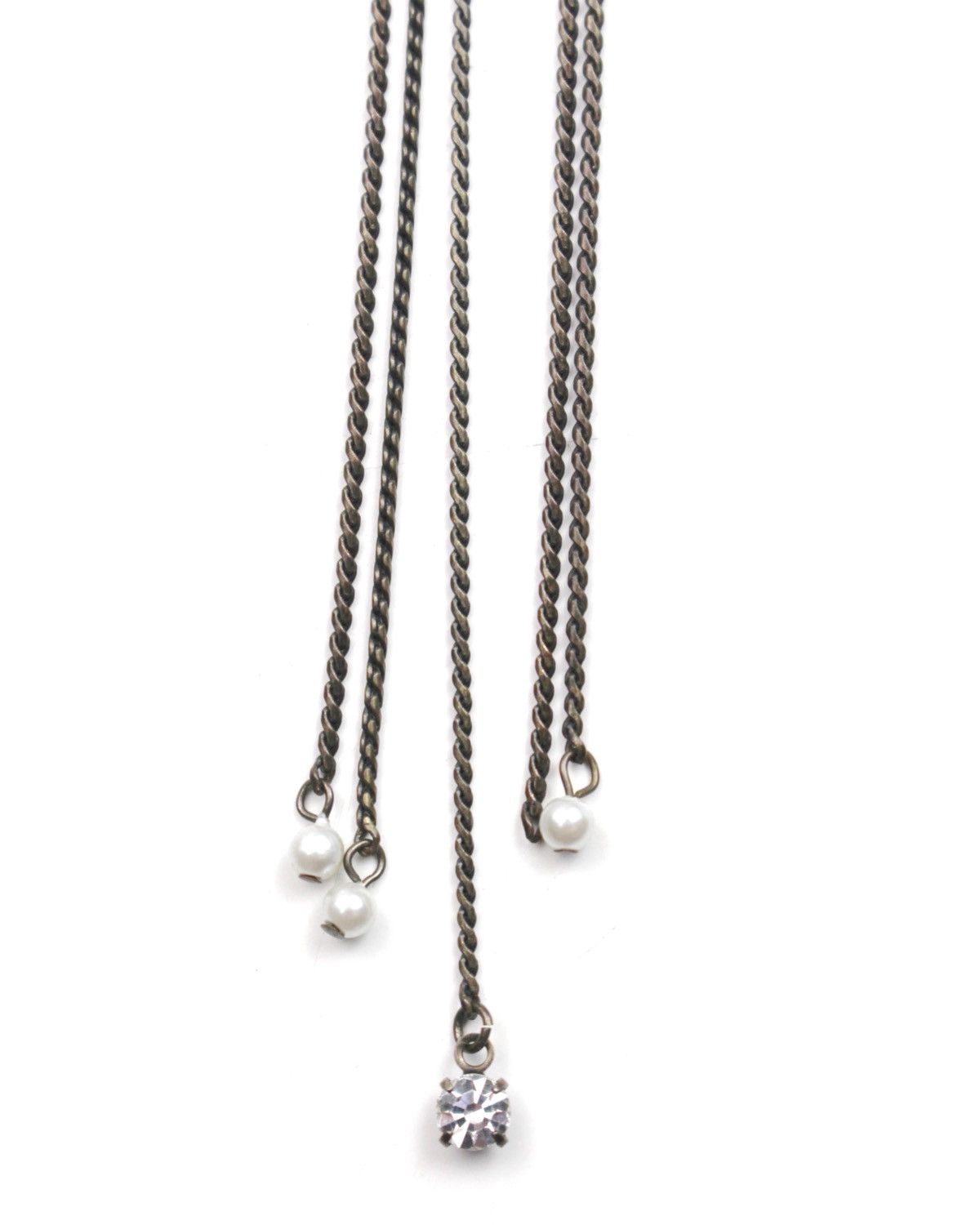 Vintage 2000S JAPANESE MADE BAROQUE PEARL-STYLE CASCADE NECKLACE Size ONE SIZE - 4 Thumbnail