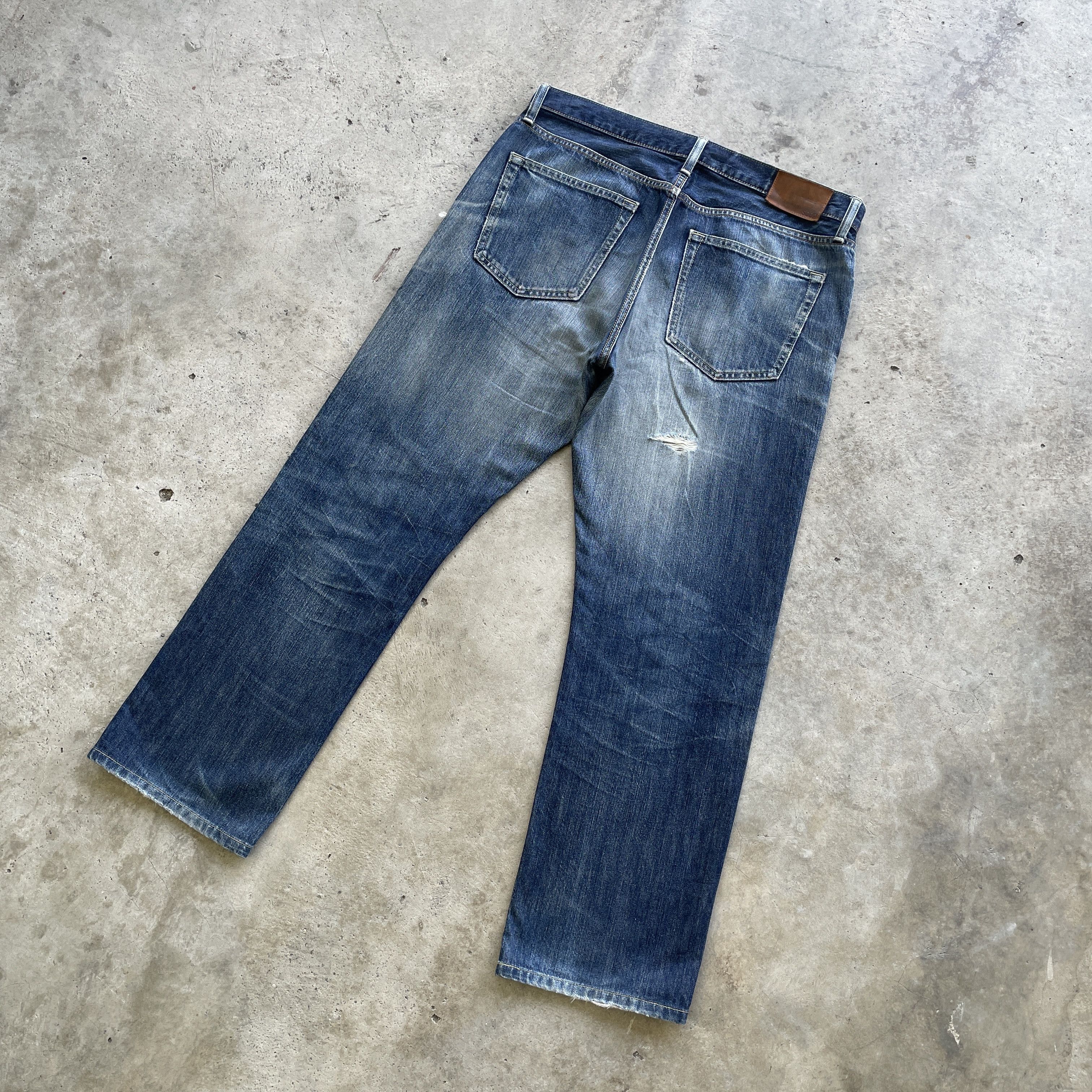 Japanese Brand W35 VINTAGE JAPANESE DISTRESSED JEANS STONEWASH FADED PANTS Size US 35 - 12 Thumbnail