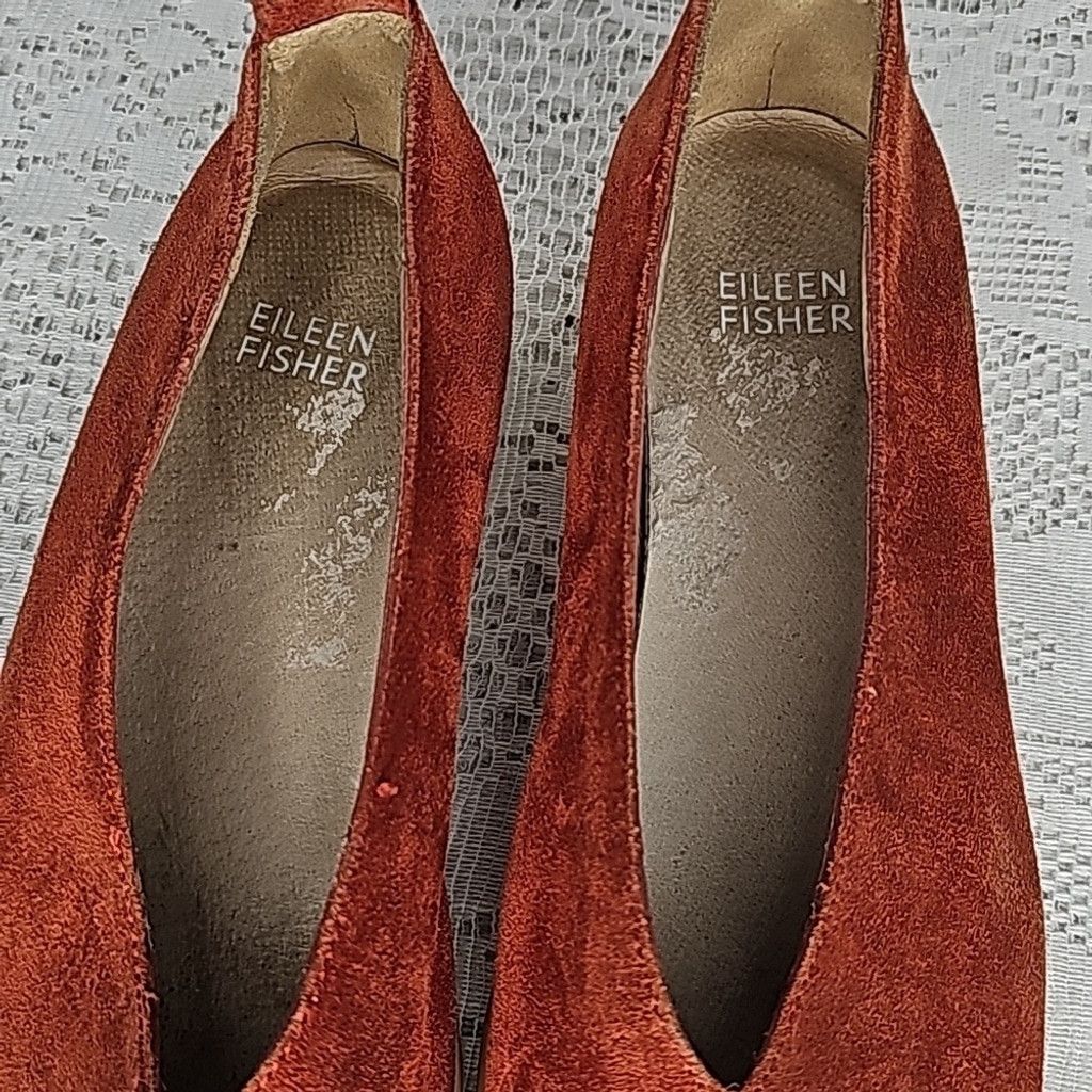 Eileen Fisher Eileen Fisher sport demi wedge brick suede flat shoes sz 6.5 Size US 6.5 / IT 36.5 - 5 Thumbnail