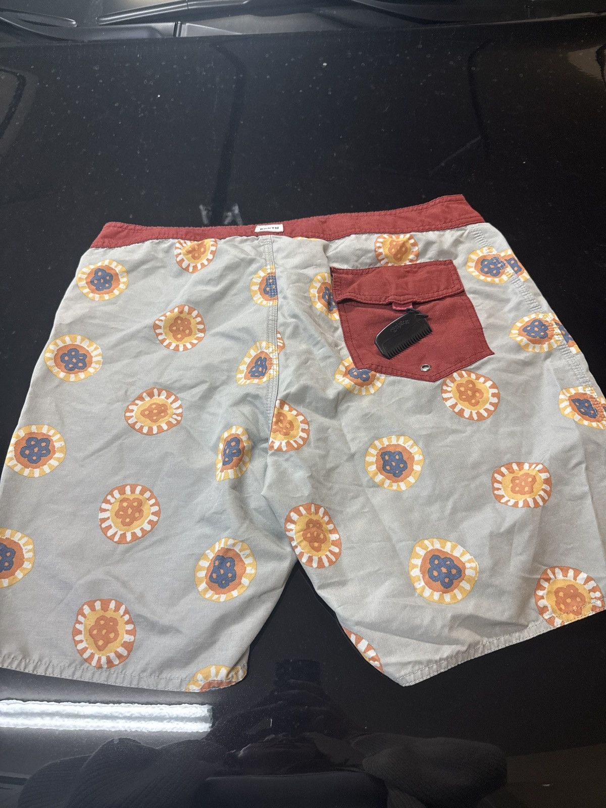 Brixton Brixton Patterned Drawstring Shorts – Medium (Fits 34) Size US 34 / EU 50 - 2 Thumbnail