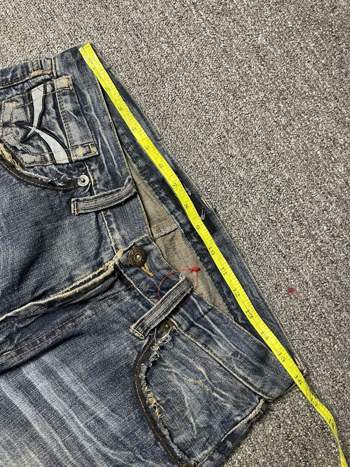 Japanese Brand Vintage ORIRIN Japan Distressed Denim Jeans (99) Size US 32 / EU 48 - 5 Thumbnail