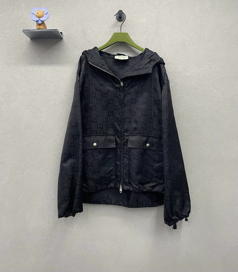 Gucci GucciFull-printed logo black jacket 2503-Nextarrow Size US M / EU 48-50 / 2 - 1 Thumbnail
