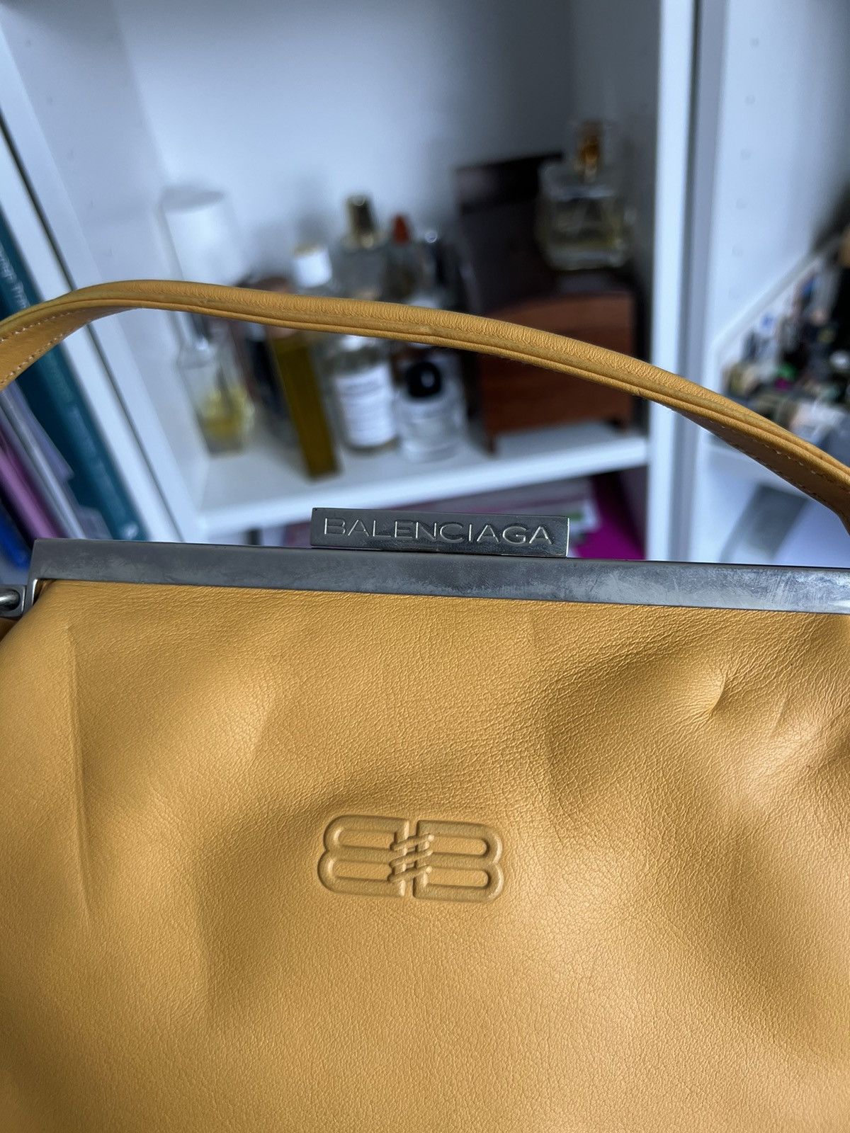 Balenciaga × Designer × Vintage Vintage y2k Balenciaga BB logo leather handbag designer 90s Size ONE SIZE - 4 Thumbnail