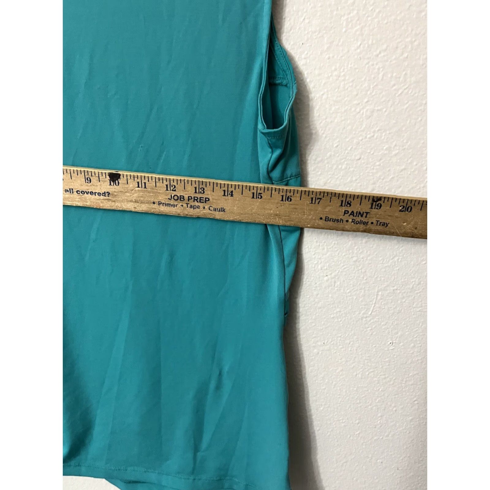 DKNY DKNY Blue Sleeveless Blouse - Women's M, Round Neck, Pleated Detail, Polyester Size M / US 6-8 / IT 42-44 - 5 Thumbnail