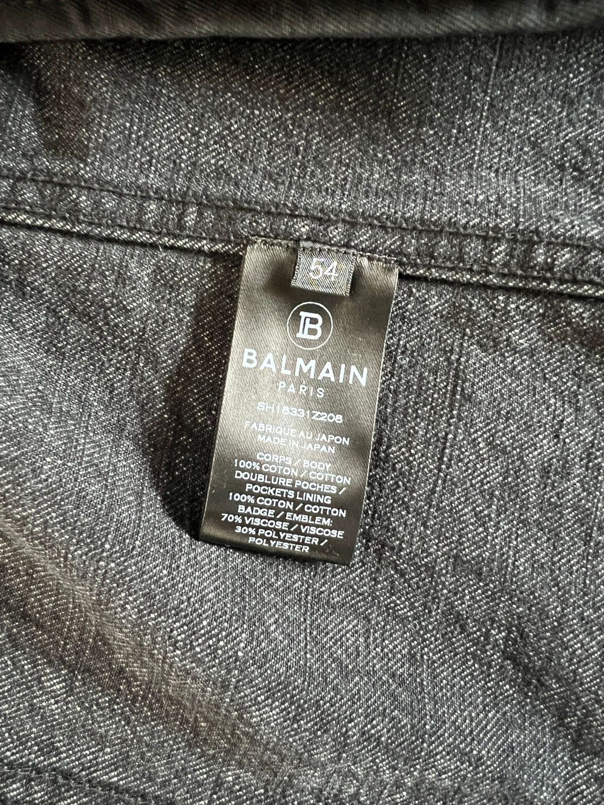Balmain BALMAIN SIGNATURE PATCH DENIM JACKET Size US L / EU 52-54 / 3 - 5 Thumbnail