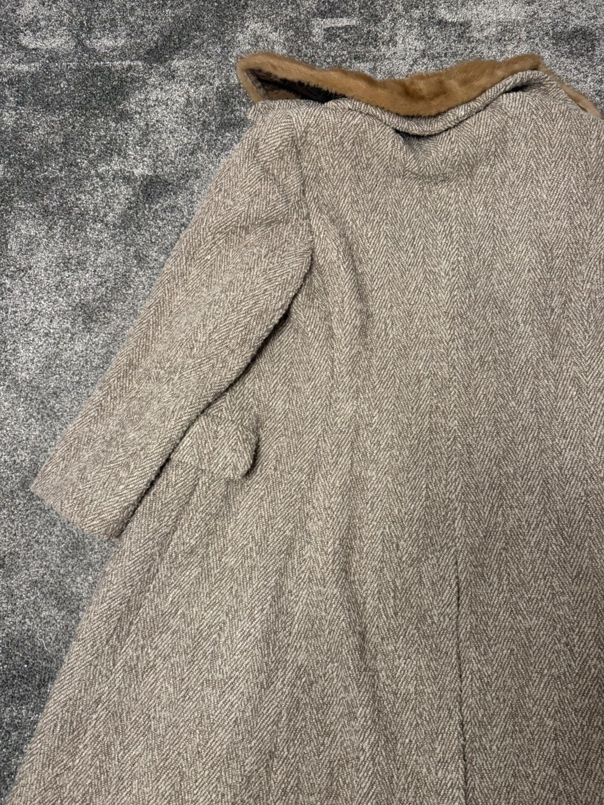 Giorgio Armani Giorgia Armani Wool & Mink fur overcoat Vintage Size M / US 6-8 / IT 42-44 - 14 Thumbnail