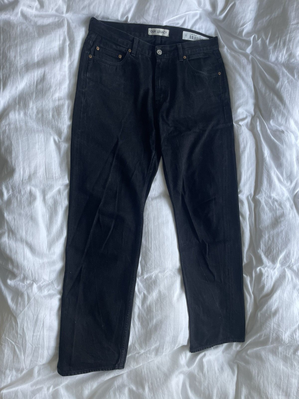 Our Legacy Second Cut Black Selvedge jeans Size US 33 - 4 Thumbnail
