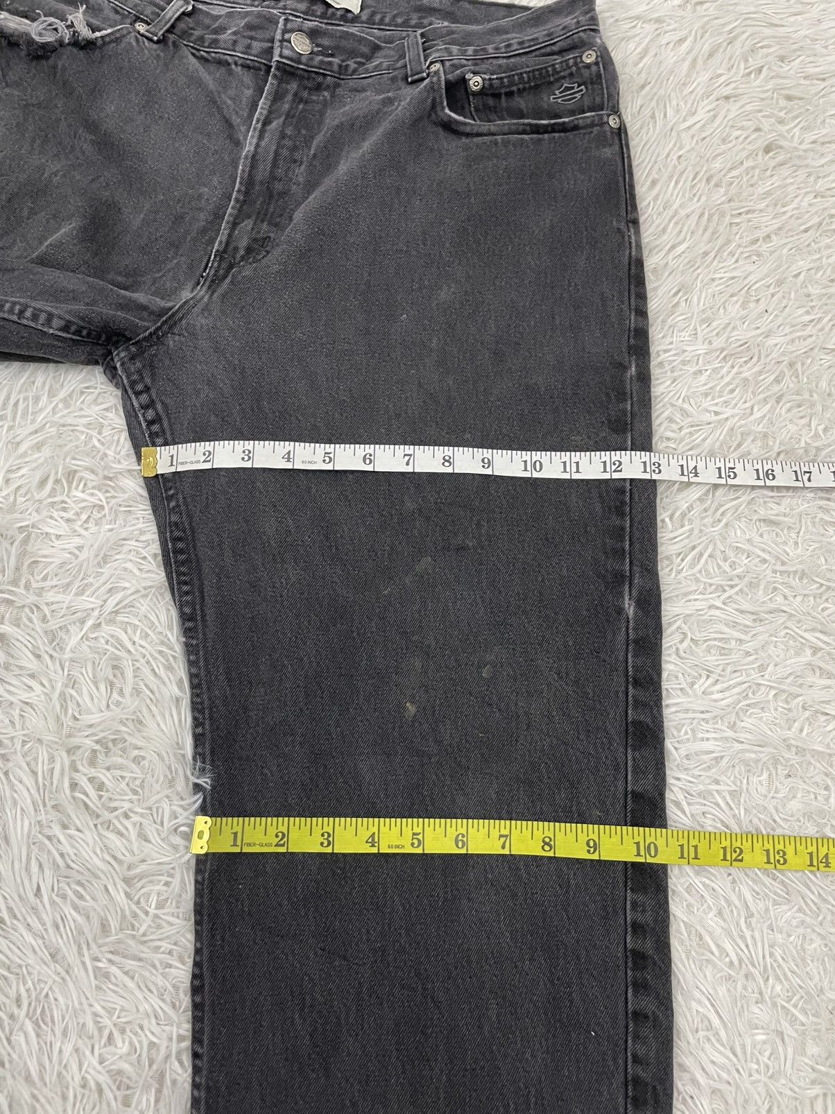 Harley Davidson Harley Davidson Denim Relaxed Leg Pants Size US 37 - 16 Thumbnail