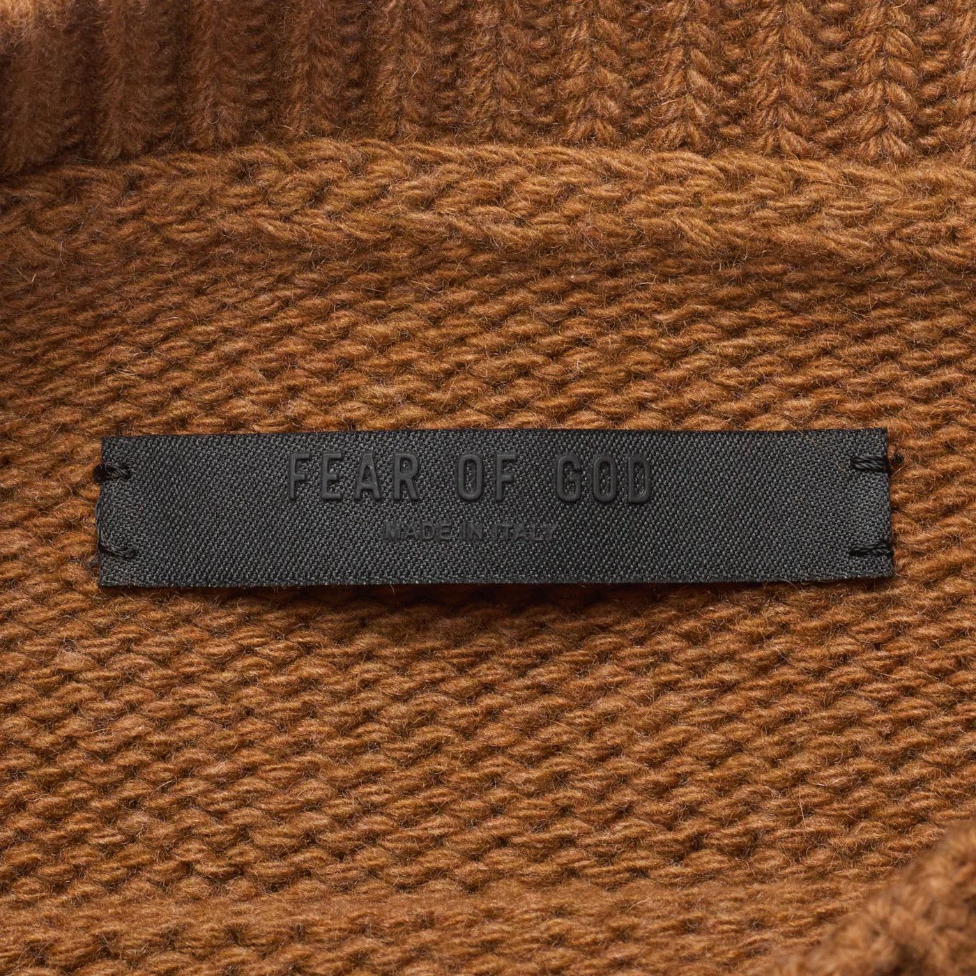 Fear of God FEAR OF GOD Brown Wool-Cashmere Knit Crewneck Sweater Size US L / EU 52-54 / 3 - 7 Thumbnail