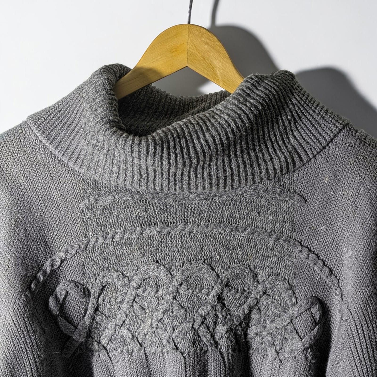 Other Reitmans S Womens Knit Poncho Cowl Neck Cable Textured Shawl Size S / US 4 / IT 40 - 3 Thumbnail