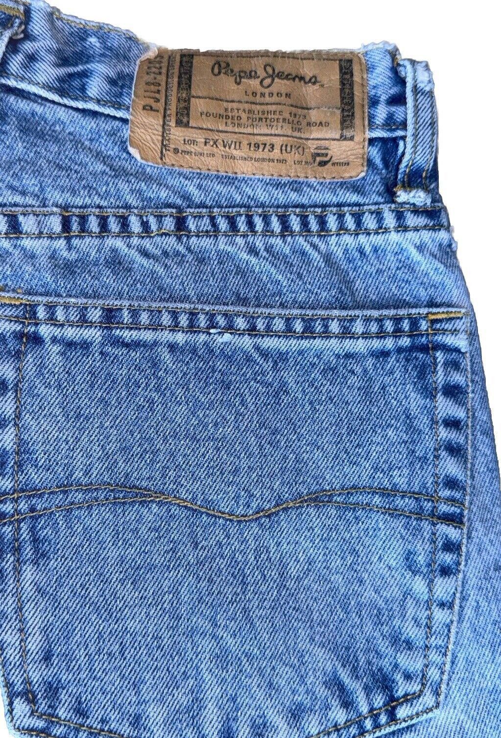 Pepe Jeans Original PEPE Betty Jeans London Denim Cut Off Shorts 31 Size 31" - 7 Thumbnail