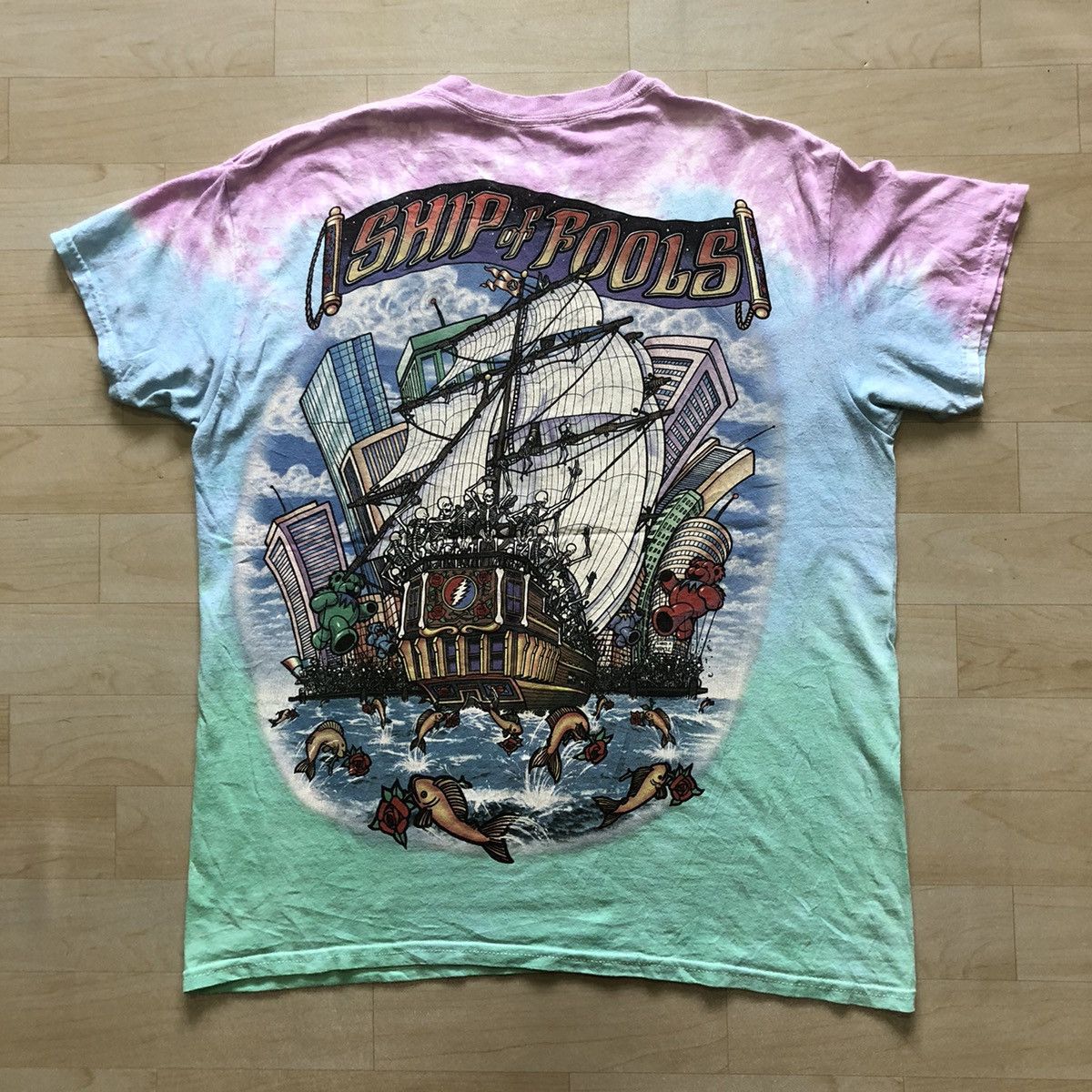 Grateful Dead Vintage 2001 Grateful Dead Ship of Fools Tie Dye Tee Size US M / EU 48-50 / 2 - 3 Thumbnail