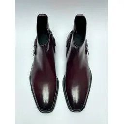 Bally o1y1224 Leather Boots in Burgundy Size US 7 / EU 40 - 5 Thumbnail