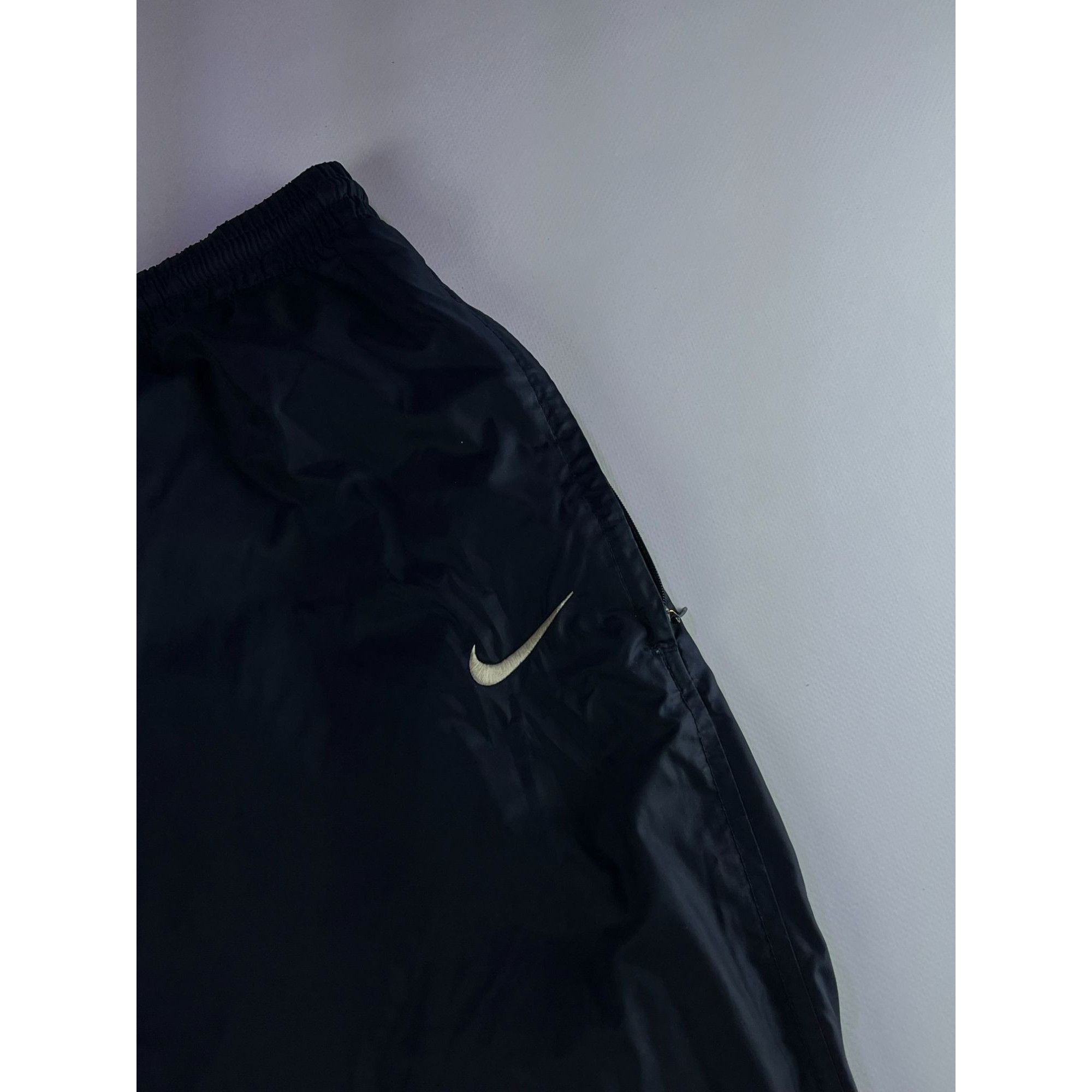 Nike × Vintage Nike Vintage 90s Navy Nylon Baggy Pants Size US 38 / EU 54 - 3 Thumbnail