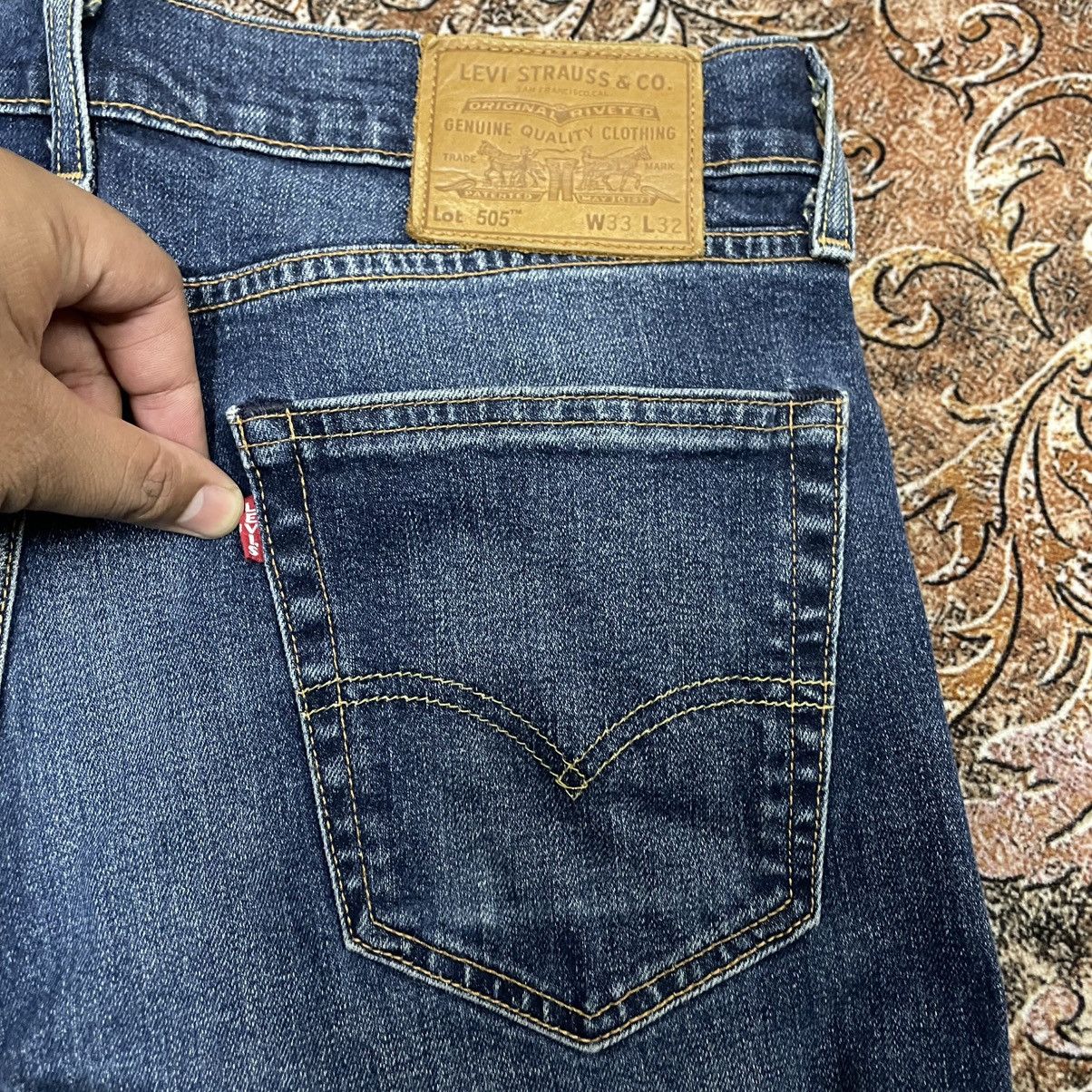 Levi's Vintage Clothing 🔥Levis 505 Big E Repro Stoned Washed Distress Denim Jeans Size US 32 / EU 48 - 12 Thumbnail