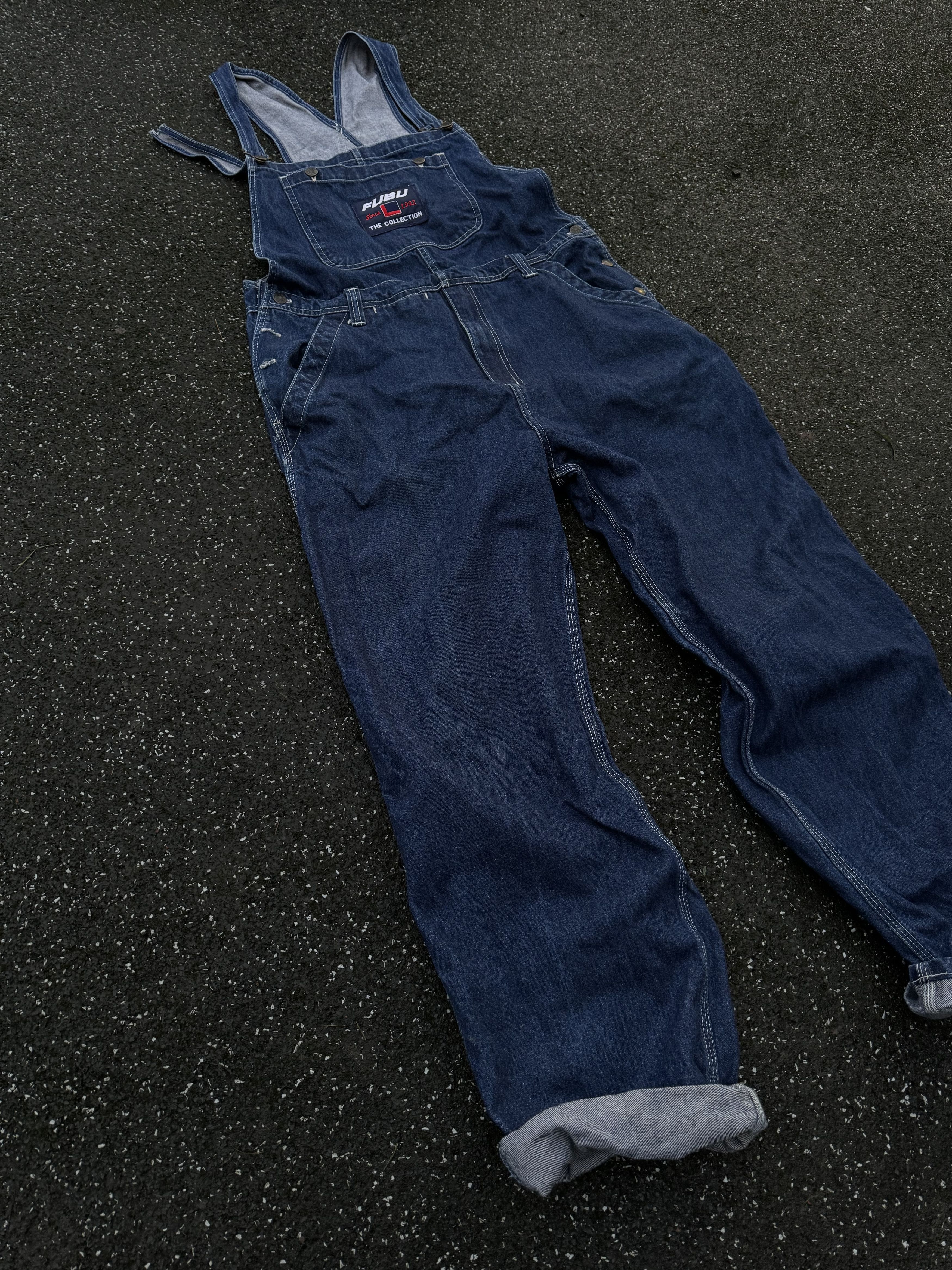 Fubu × Vintage Fubu Rare 90's Vintage Overall Jeans Size US 34 / EU 50 - 2 Thumbnail