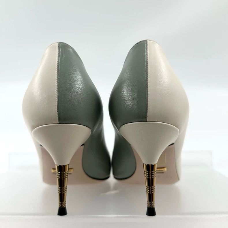 Gucci Gucci Color Block High Heel Shoes Size 37-2505 Size US 7.5 / IT 37.5 - 4 Thumbnail