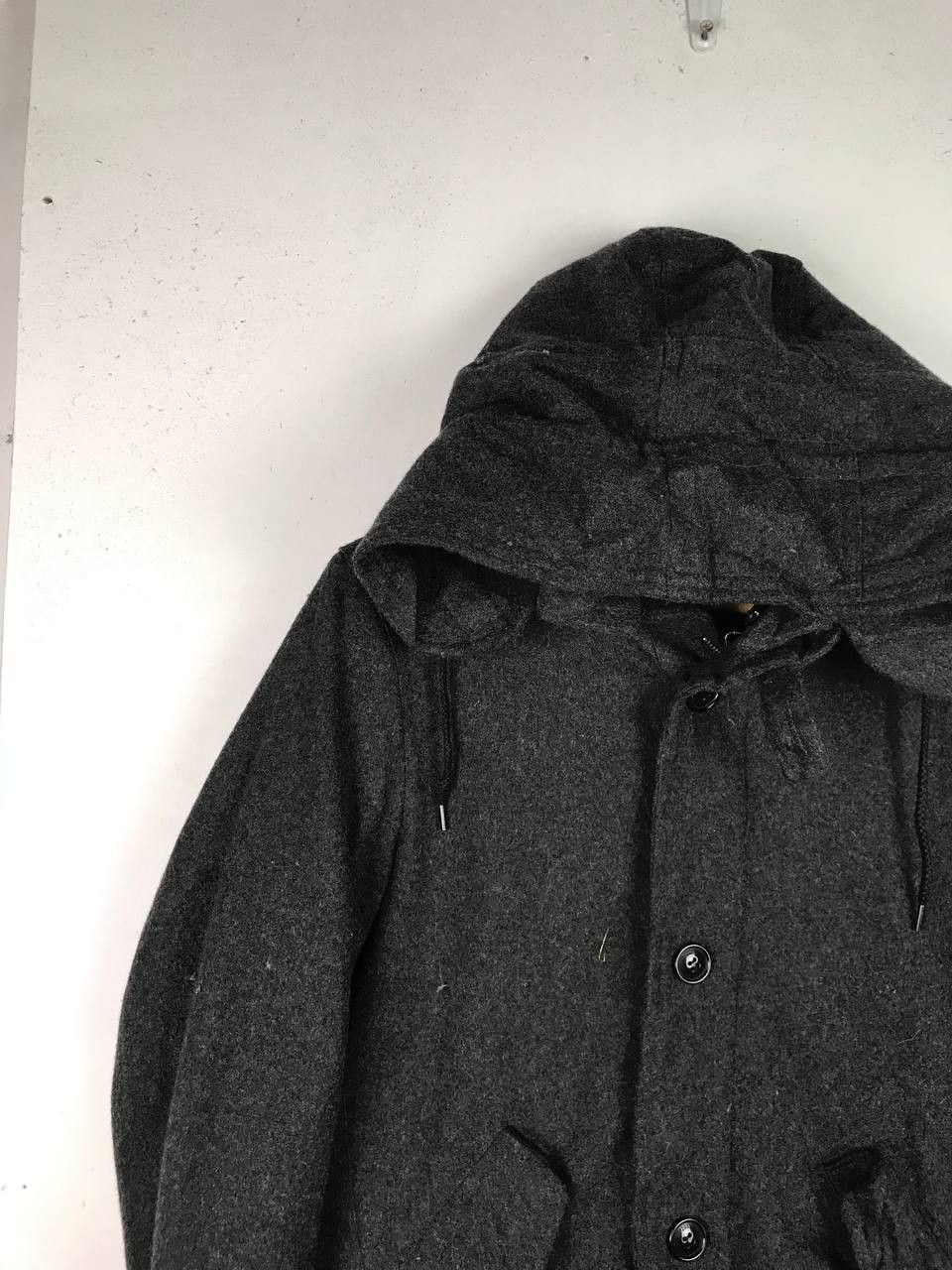 20471120 × Japanese Brand Very Rare Vintage 90's Homme 291295 Wool Parka Jacket Size US M / EU 48-50 / 2 - 6 Thumbnail