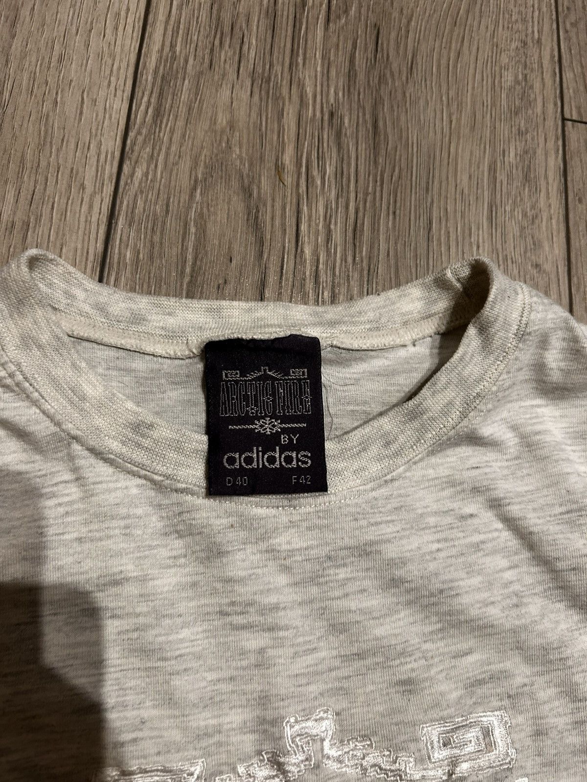 Adidas × Vintage 90s adidas Arctic fire Vintage gorpcore rare t-shirt Size US M / EU 48-50 / 2 - 3 Thumbnail