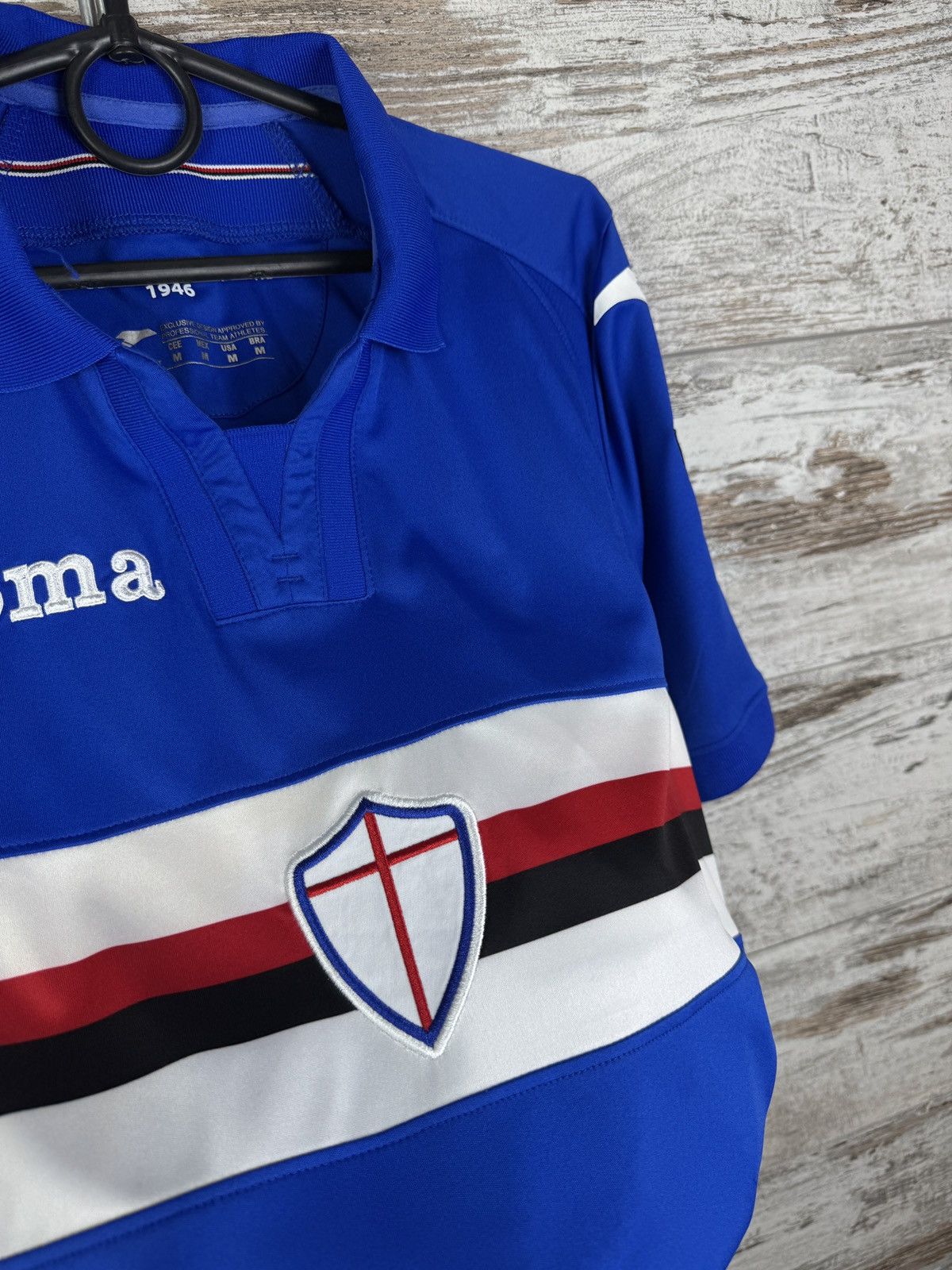 Joma Joma Sampdoria Mens SS Home Shirt soccer jersey T-shirt Size US M / EU 48-50 / 2 - 4 Thumbnail