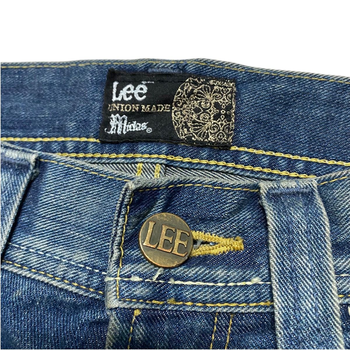Japanese Brand LEE x MIDAS Machiavel Denim Flare Jeans Size US 30 / EU 46 - 6 Thumbnail