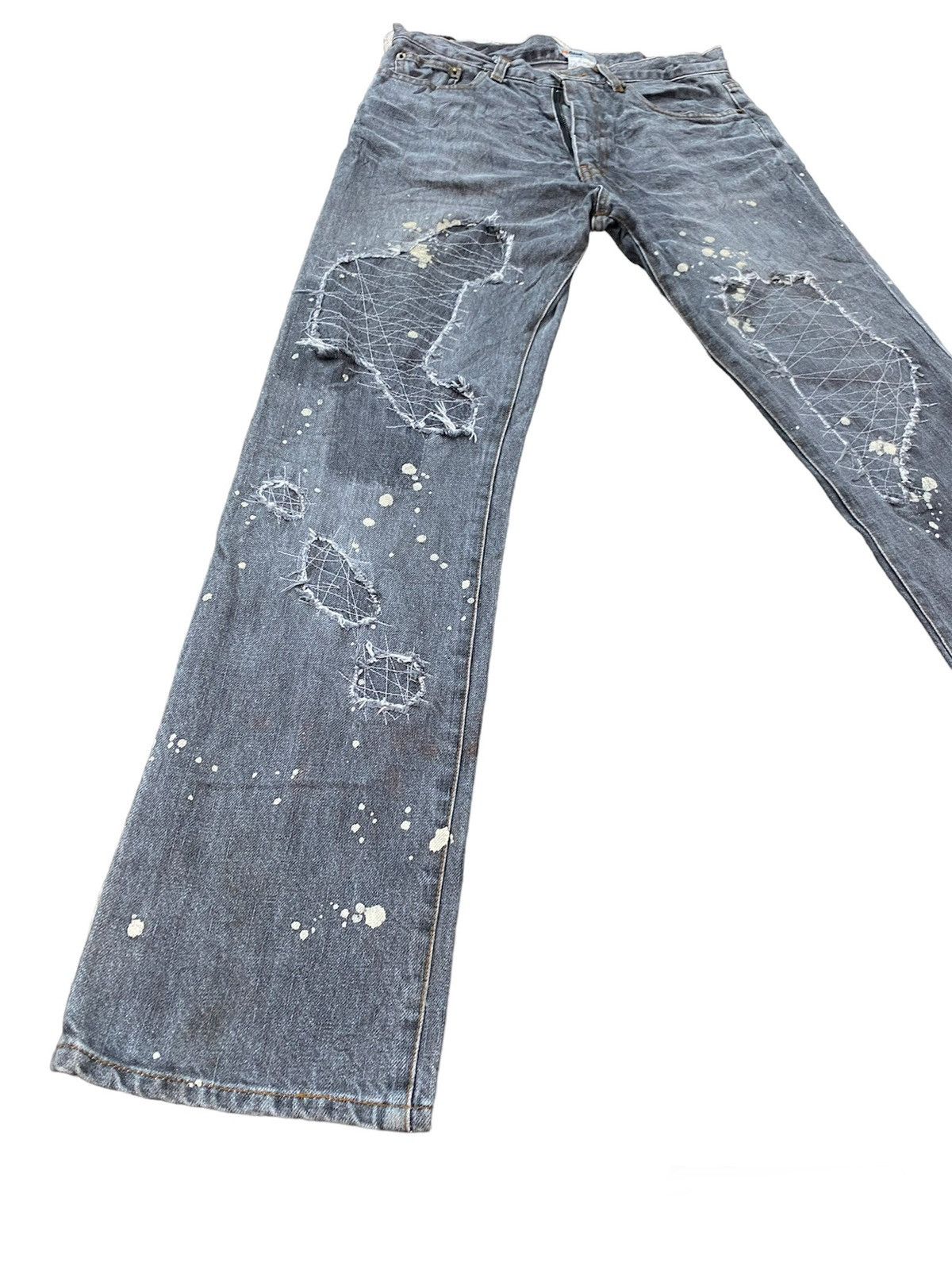 Japanese Brand JAPANESE BRAND DISTRESS PAINTED SPLASH DESIGN BY GAME Size US 30 / EU 46 - 4 Thumbnail