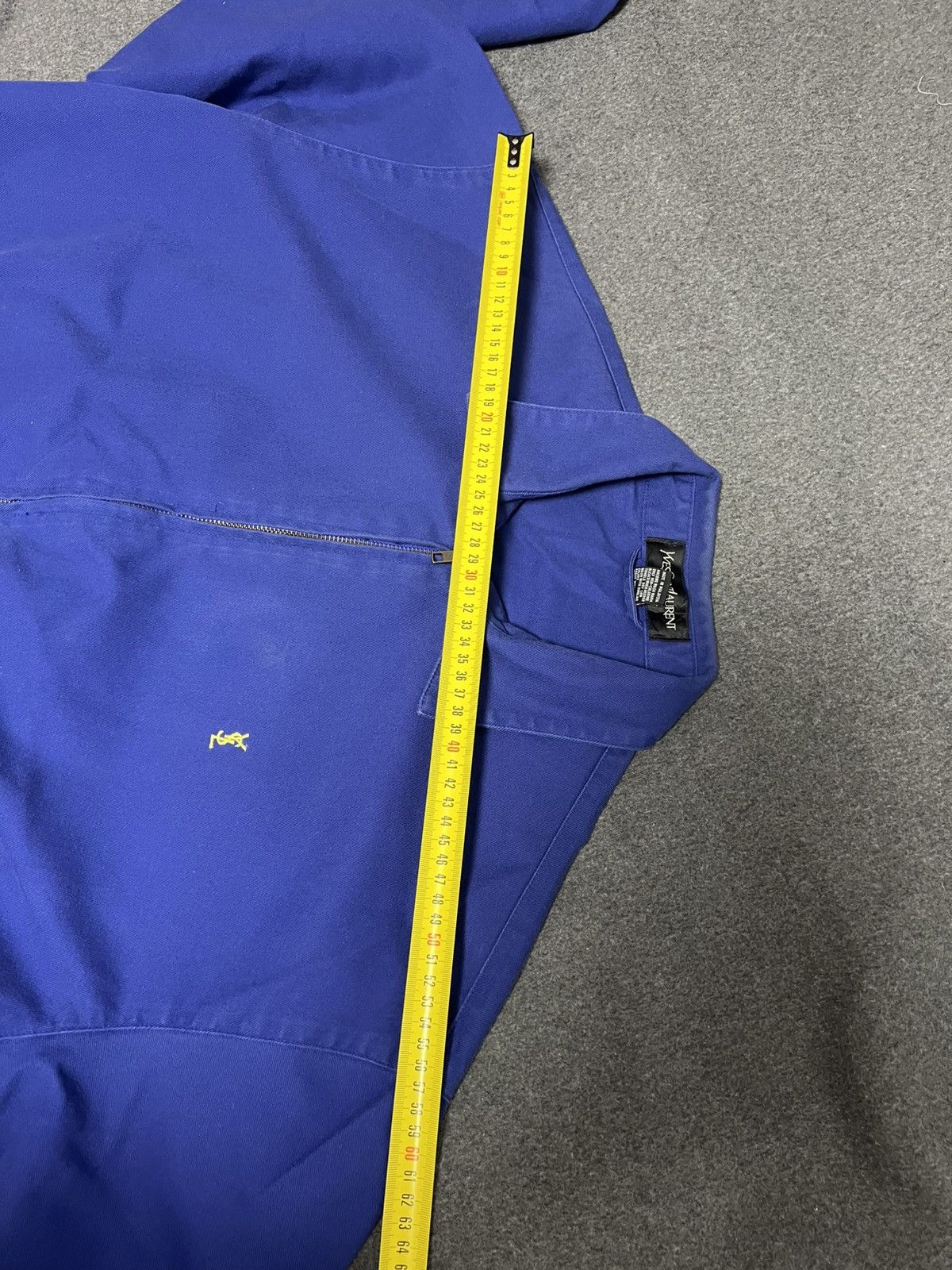 Yves Saint Laurent Vintage YSL Yves Saint Laurent Pour Homme Men's Blue Jacket Size US XL / EU 56 / 4 - 15 Thumbnail