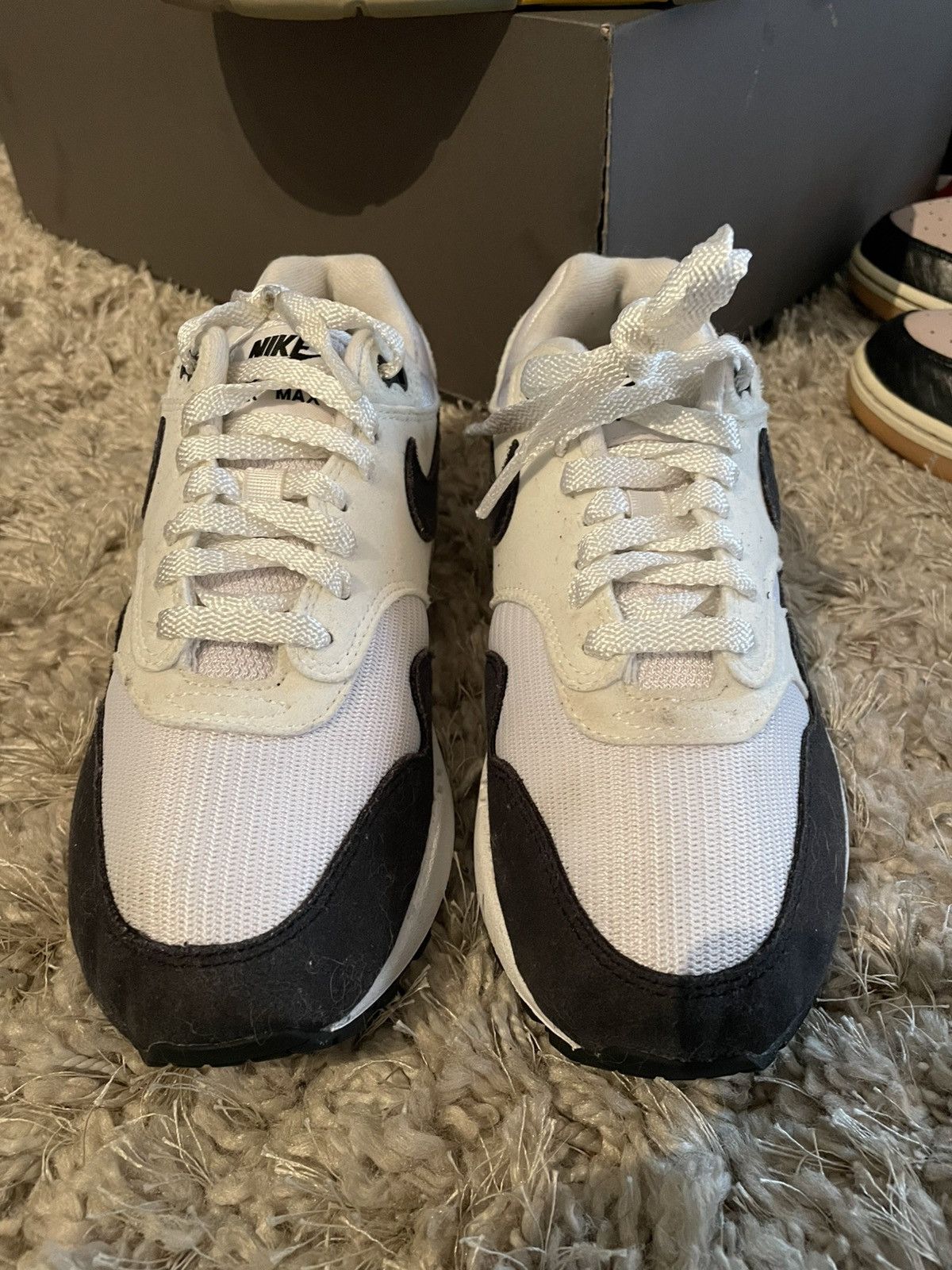 Nike Nike Wmns Air Max 1 ‘White Black’ Size US 7.5 / IT 37.5 - 4 Thumbnail