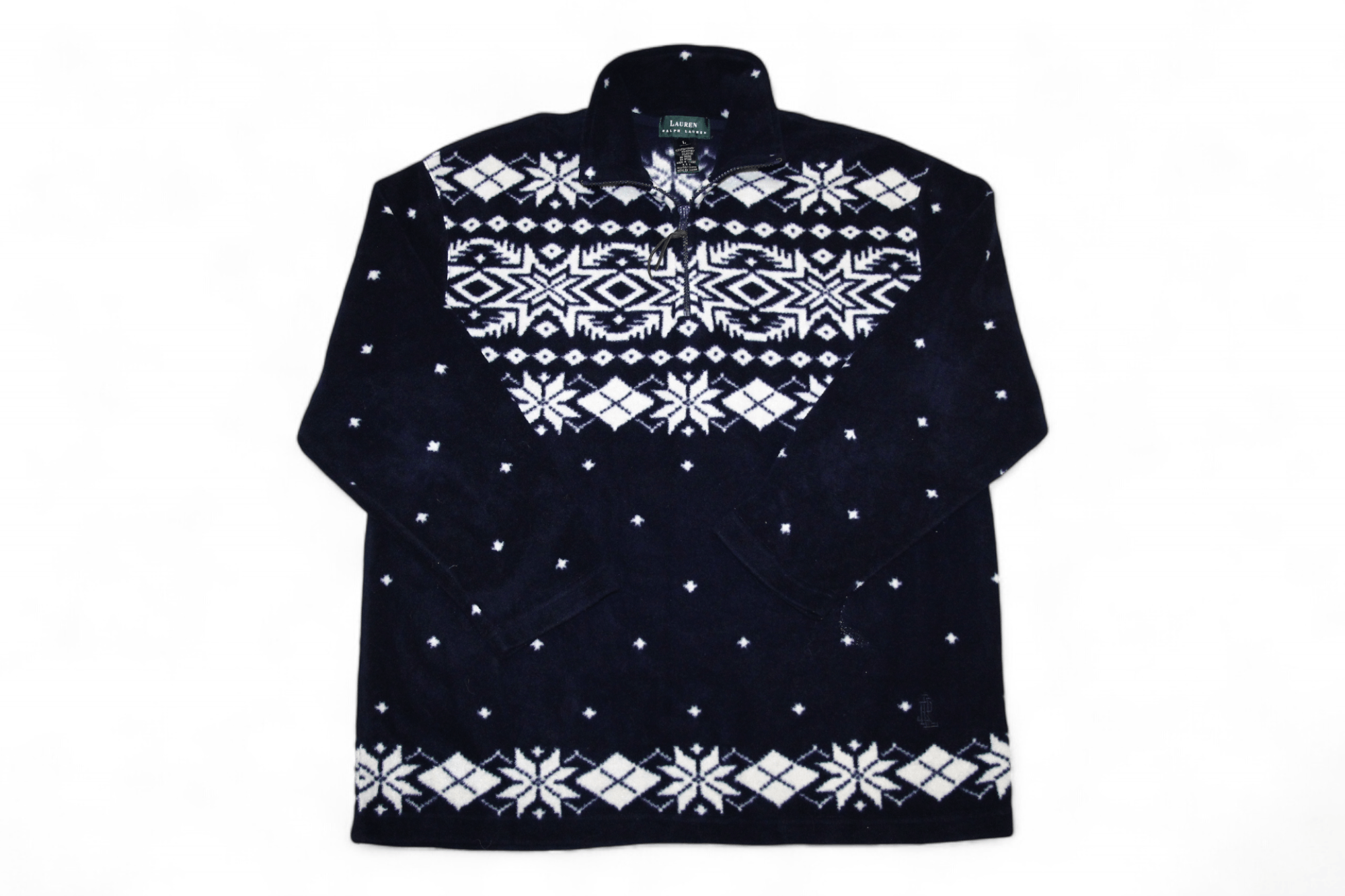 Lauren Ralph Lauren VTG Lauren Ralph Lauren 1/4 Zip Southwestern Patterns Fleece Size US L / EU 52-54 / 3 - 1 Thumbnail