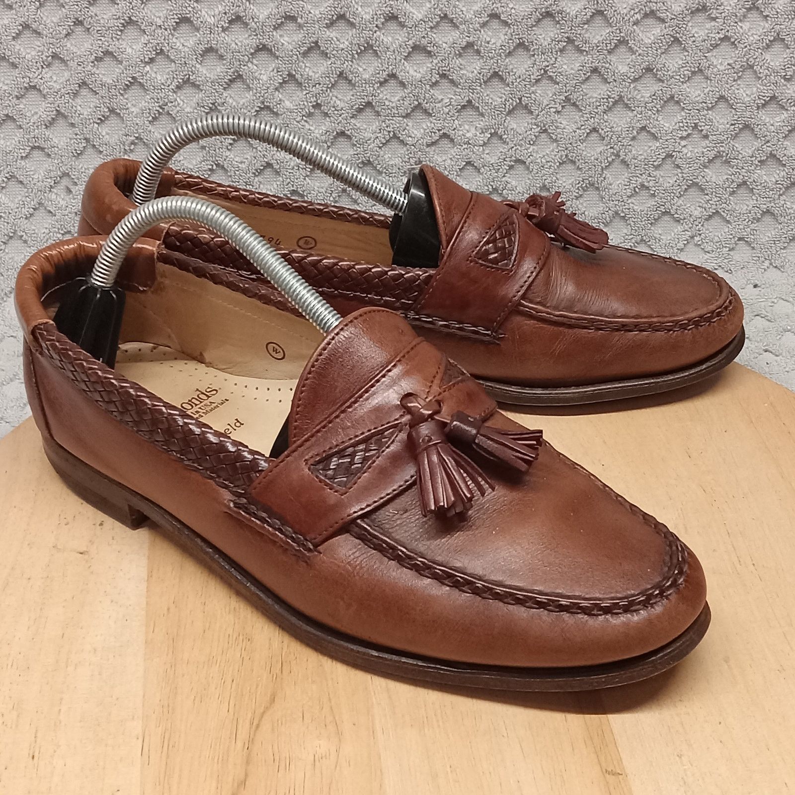 Allen Edmonds Allen Edmonds Maxfield Shoes Mens 9 1/2 Leather Tassel Brown Size US 9.5 / EU 42-43 - 1 Thumbnail