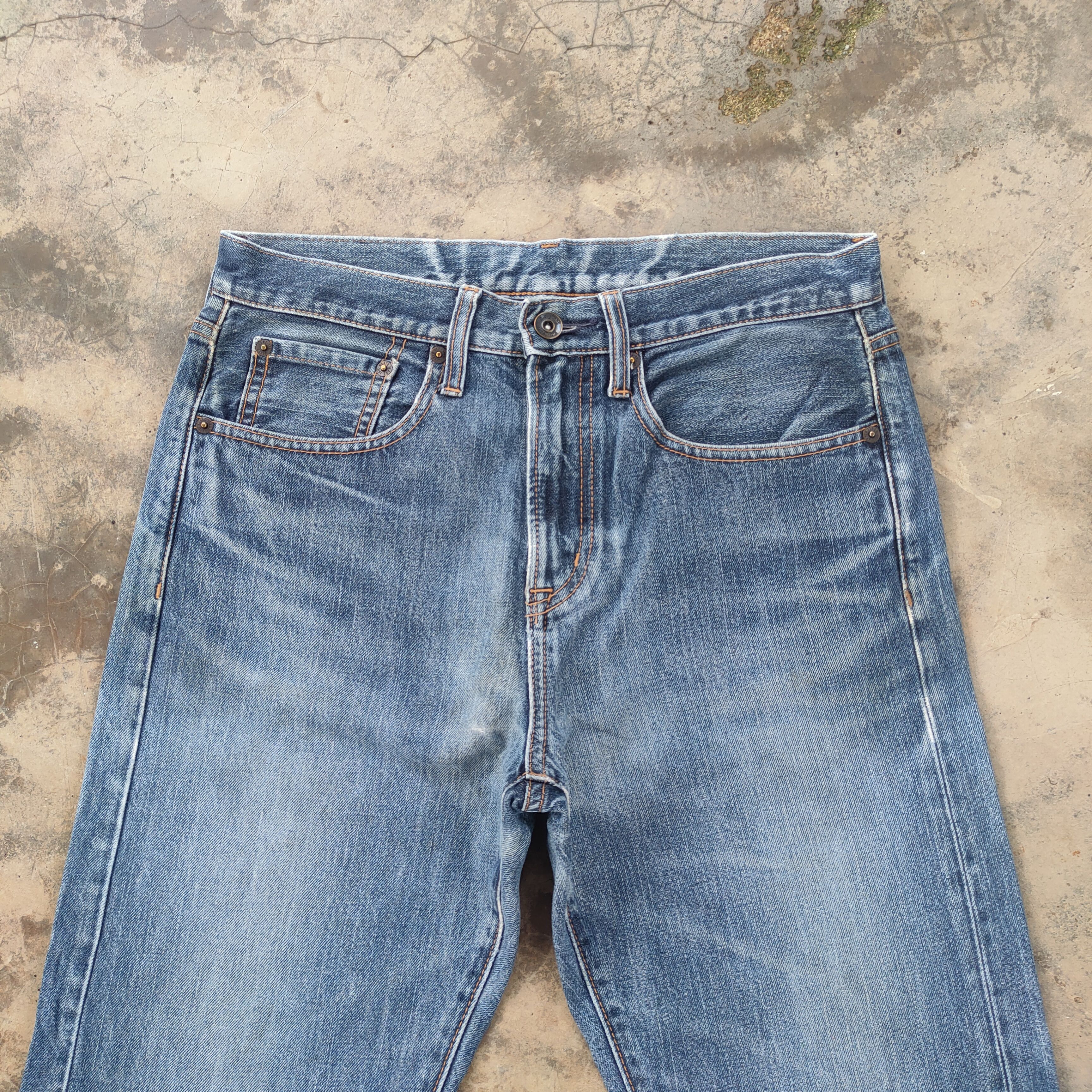 Japanese Brand VINTAGE JAPANESE FADED DISTRESSED JEANS DENIM PANTS Size US 30 / EU 46 - 3 Thumbnail