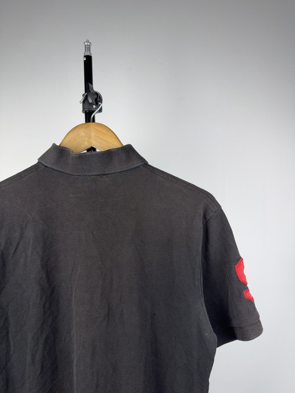 Polo Ralph Lauren Vintage 90s Polo Ralph Lauren #9 Big Pony Faded Polo Shirt Size US L / EU 52-54 / 3 - 12 Thumbnail
