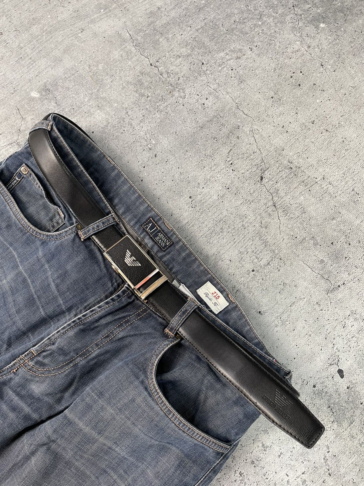 Giorgio Armani Vintage Armani Leather 130cm Belt Rare Big Buckle Logo Size ONE SIZE - 2 Thumbnail