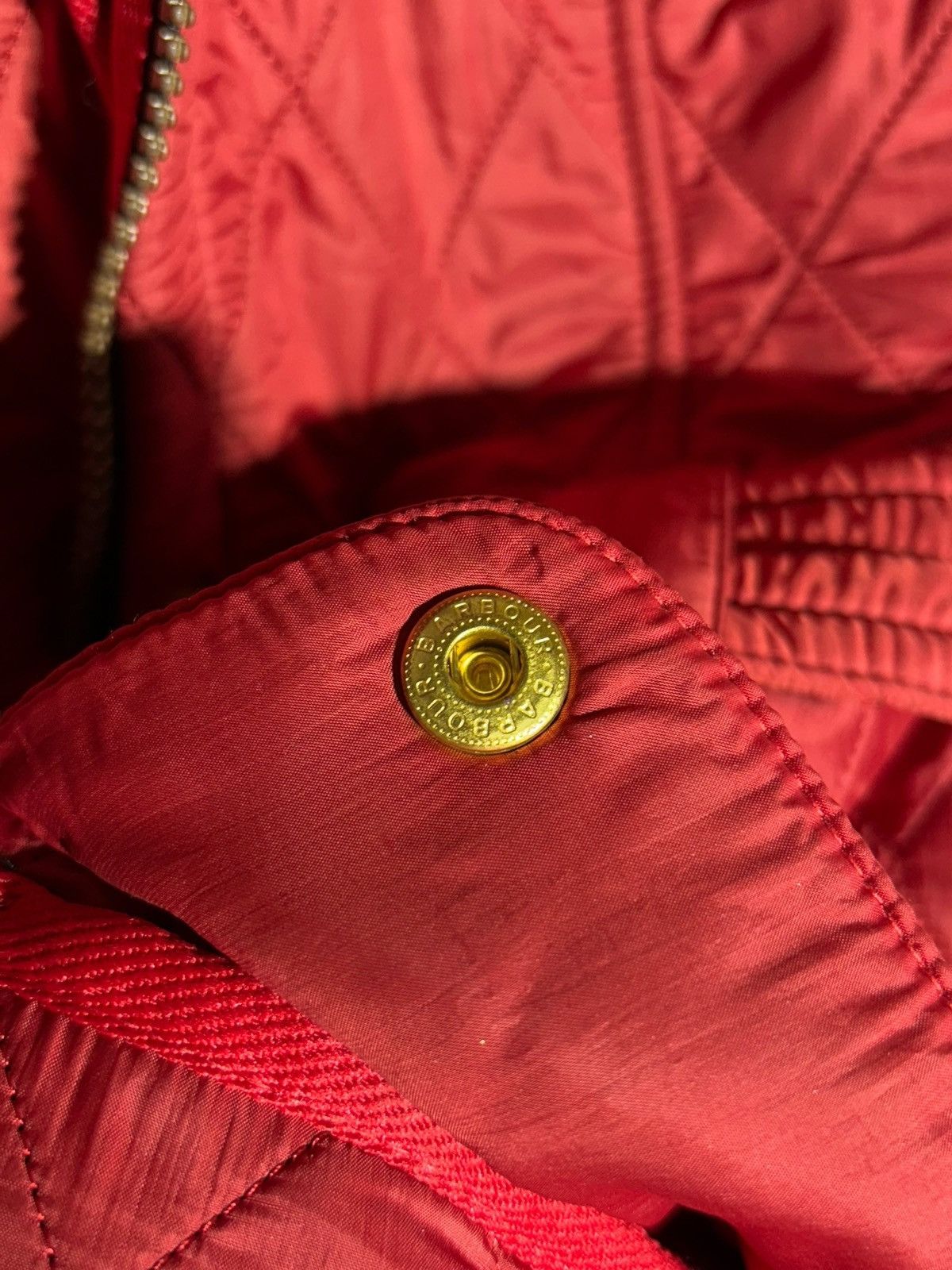 Barbour 🔥 BARBOUR INTERNATIONAL BELTED QUILTED JACKET MOTO HOT RED Size M / US 6-8 / IT 42-44 - 19 Thumbnail