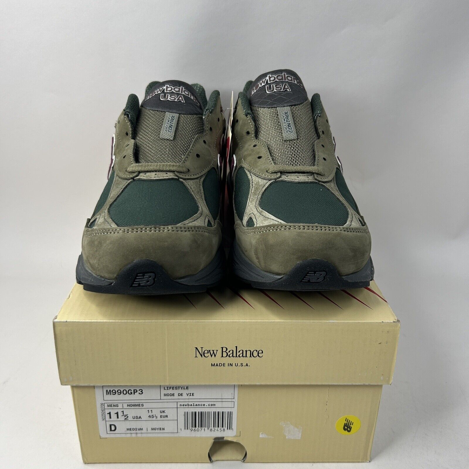 New Balance New Balance X Teddy Saints 990v3 “Green Purple” 2024 Size US 11.5 / EU 44-45 - 2 Thumbnail