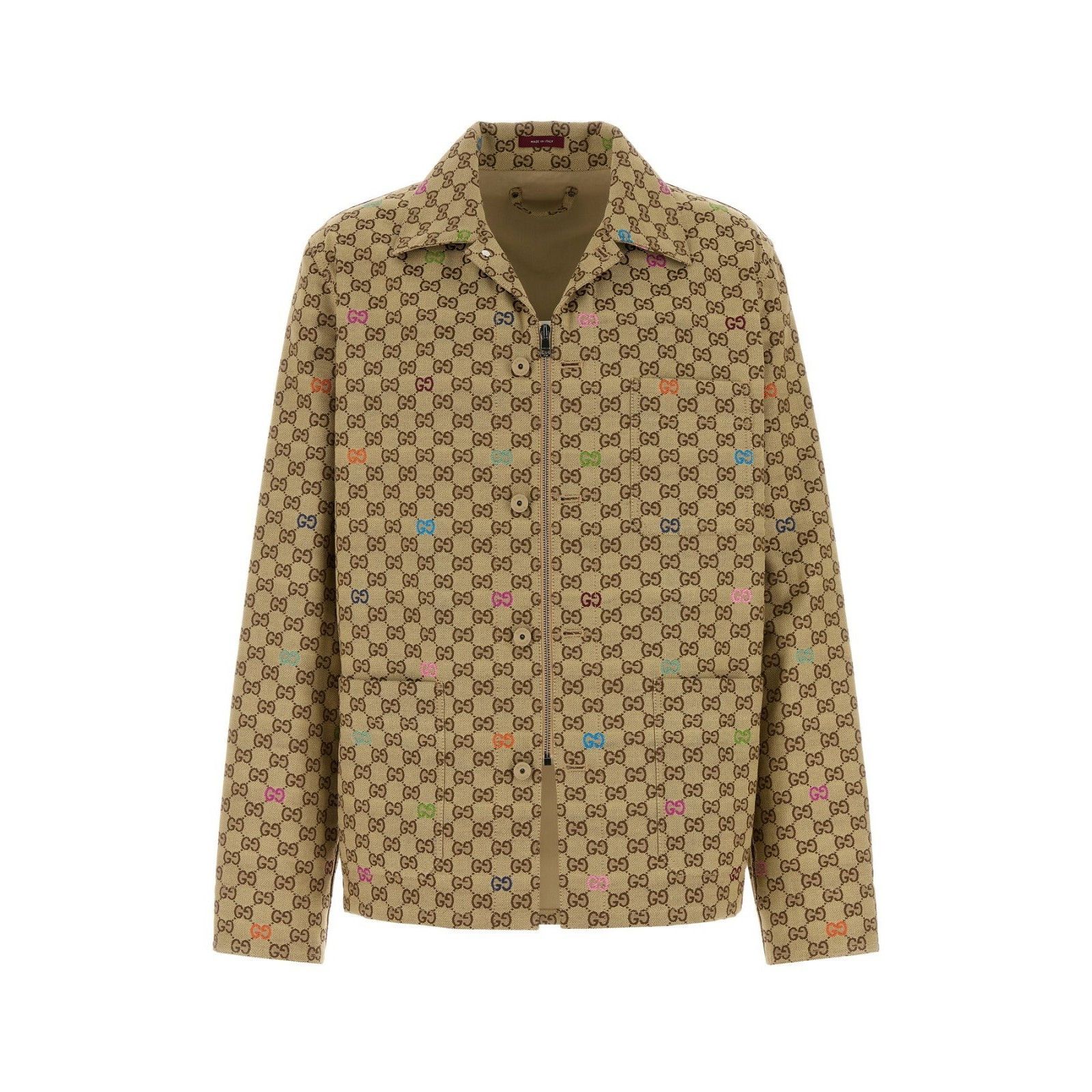 GUCCI GG Fabric Brown Jacket New