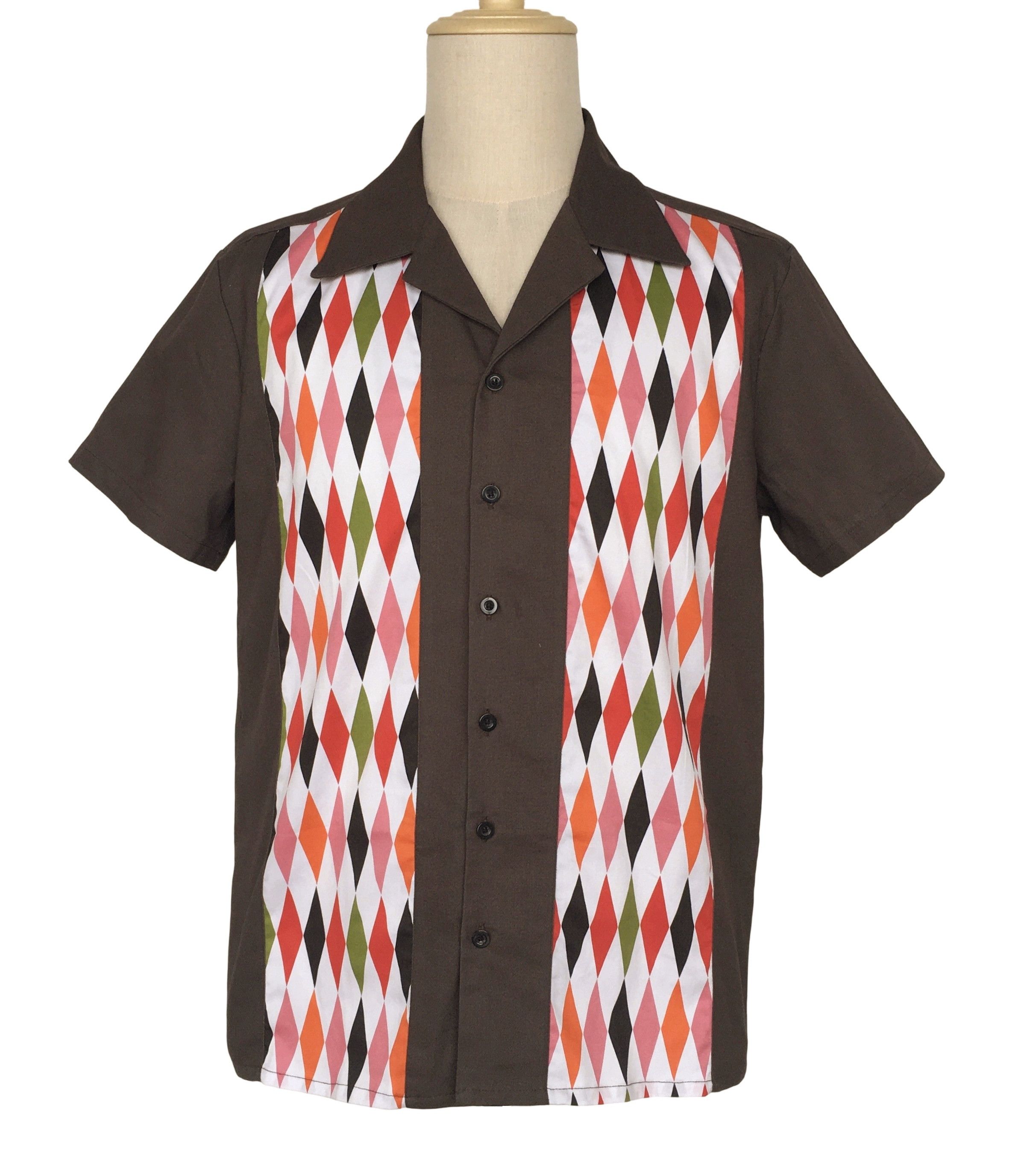 Other Panel Shirt Plus Size Two-tone Graphic Shirts Men Size US XL / EU 56 / 4 - 1 Thumbnail