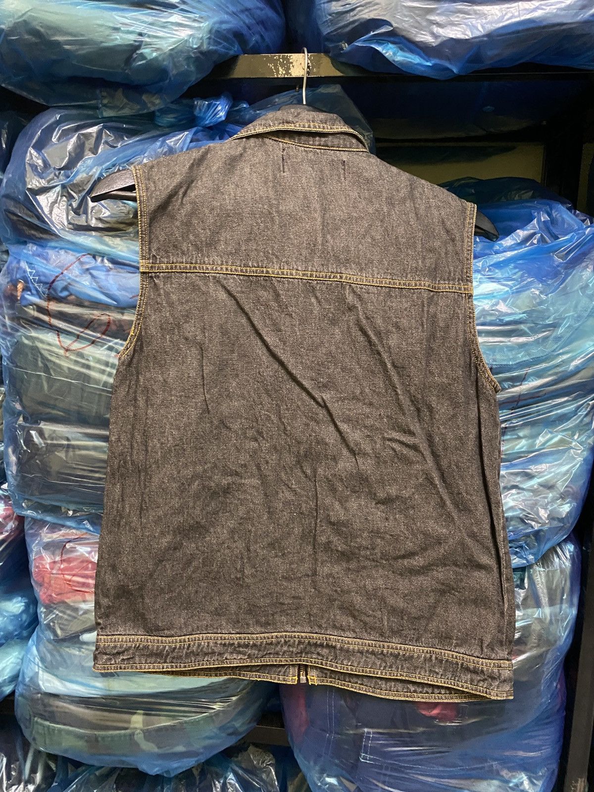 Japanese Brand VINTAGE Y2K DONGER VEST DENIM JEANS JACKET Size US S / EU 44-46 / 1 - 5 Thumbnail