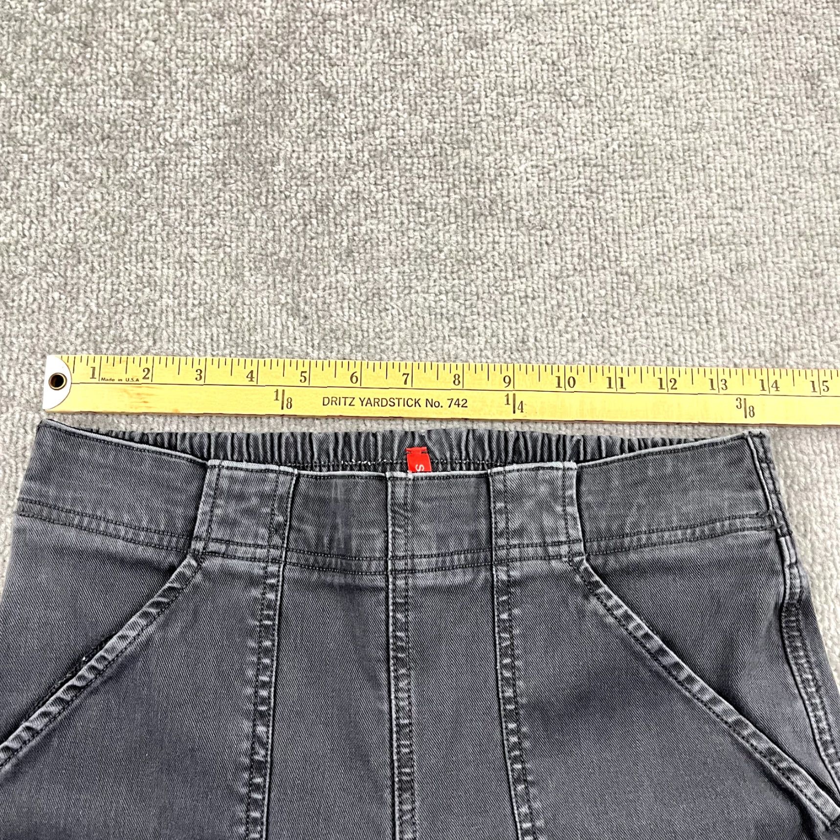 Spanx VINTAGE SPANX Pants Womens Medium Gray Stretch Twill Cargo Jogger 29" Zip Ankle Hiking Size 32" / US 10 / IT 46 - 5 Thumbnail