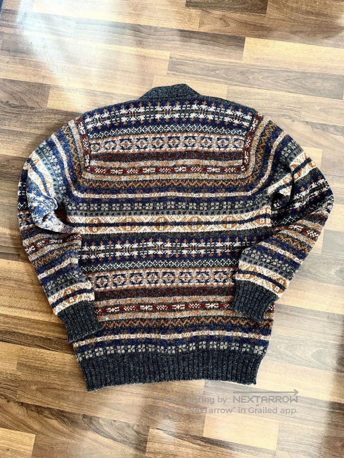 Jamiesons Of Shetland Jamieson's Fair Isle Wool Cardigan MK159V. Size US XXS / EU 40 - 5 Thumbnail