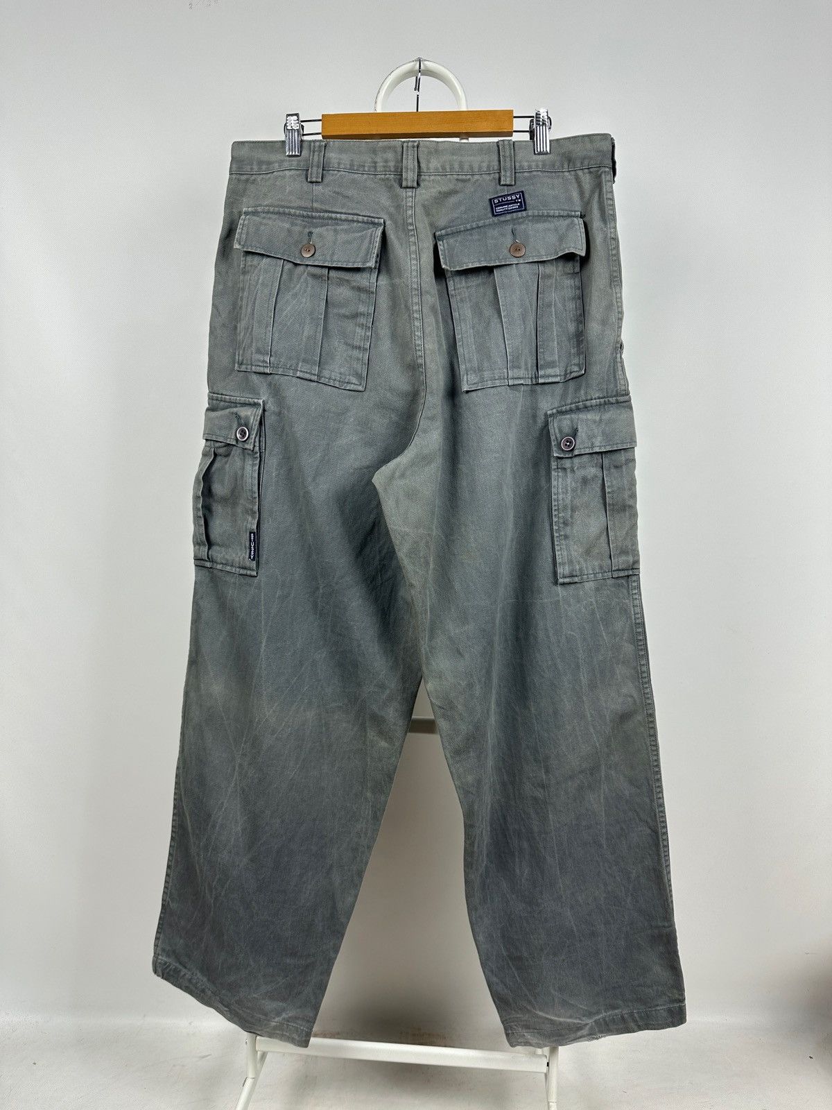 【stussy】90s 00s Corduroy Cargo Pants Vintage 2000s Stussy Cargo Trousers - Waist: 30” | eBay UK